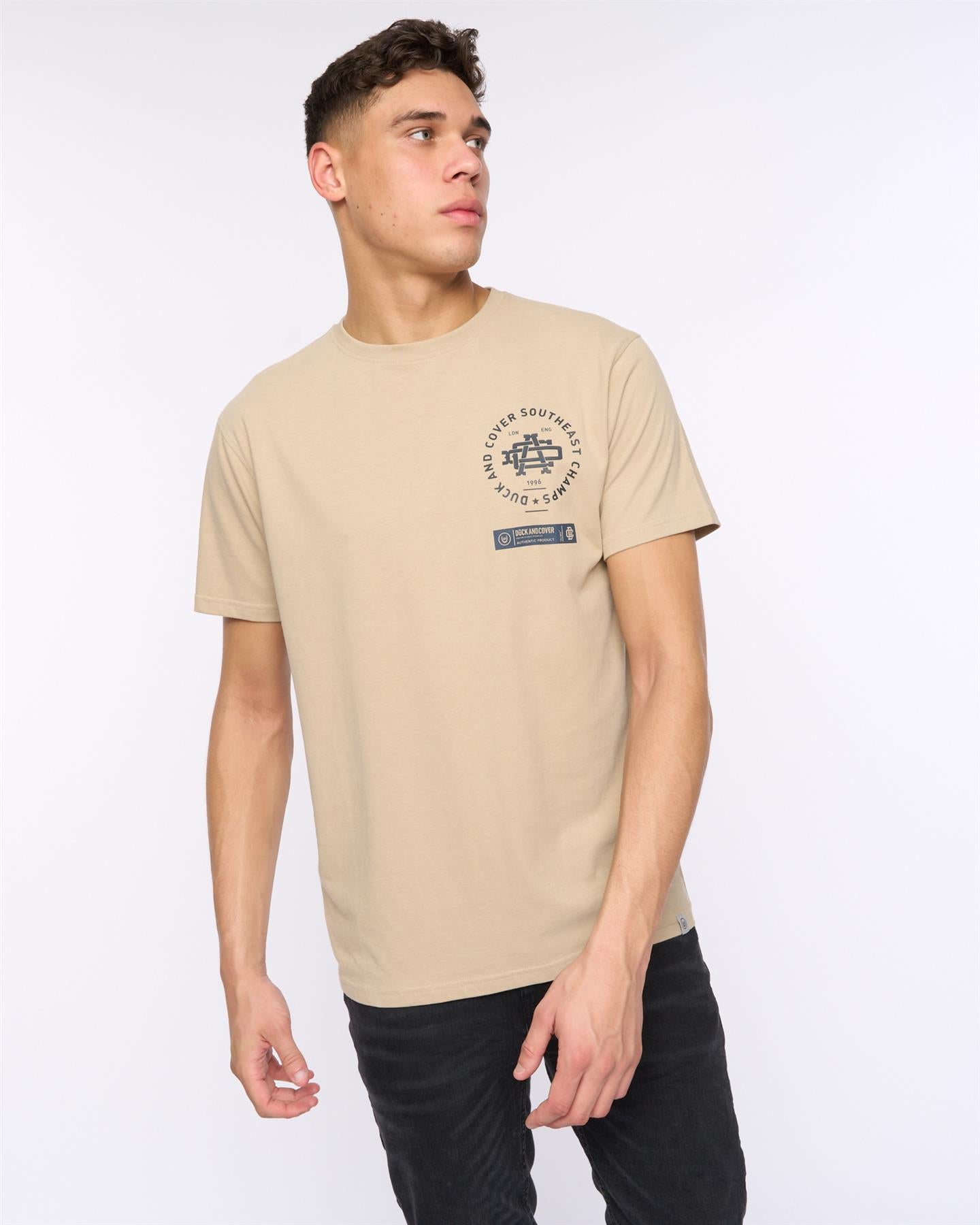 Mens Chellforth T-Shirt Greige