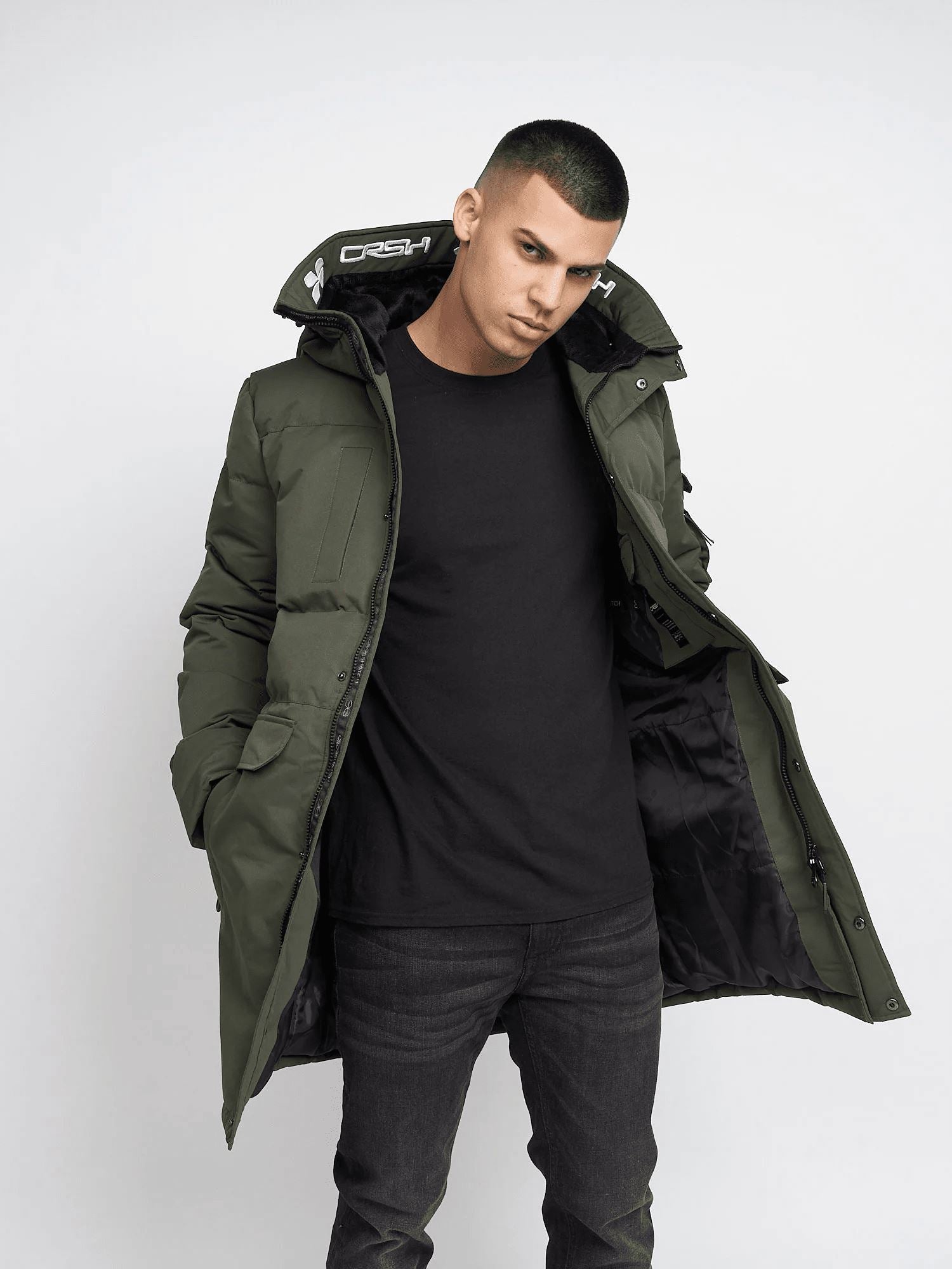 Mens Milwaka Long Jacket Olive