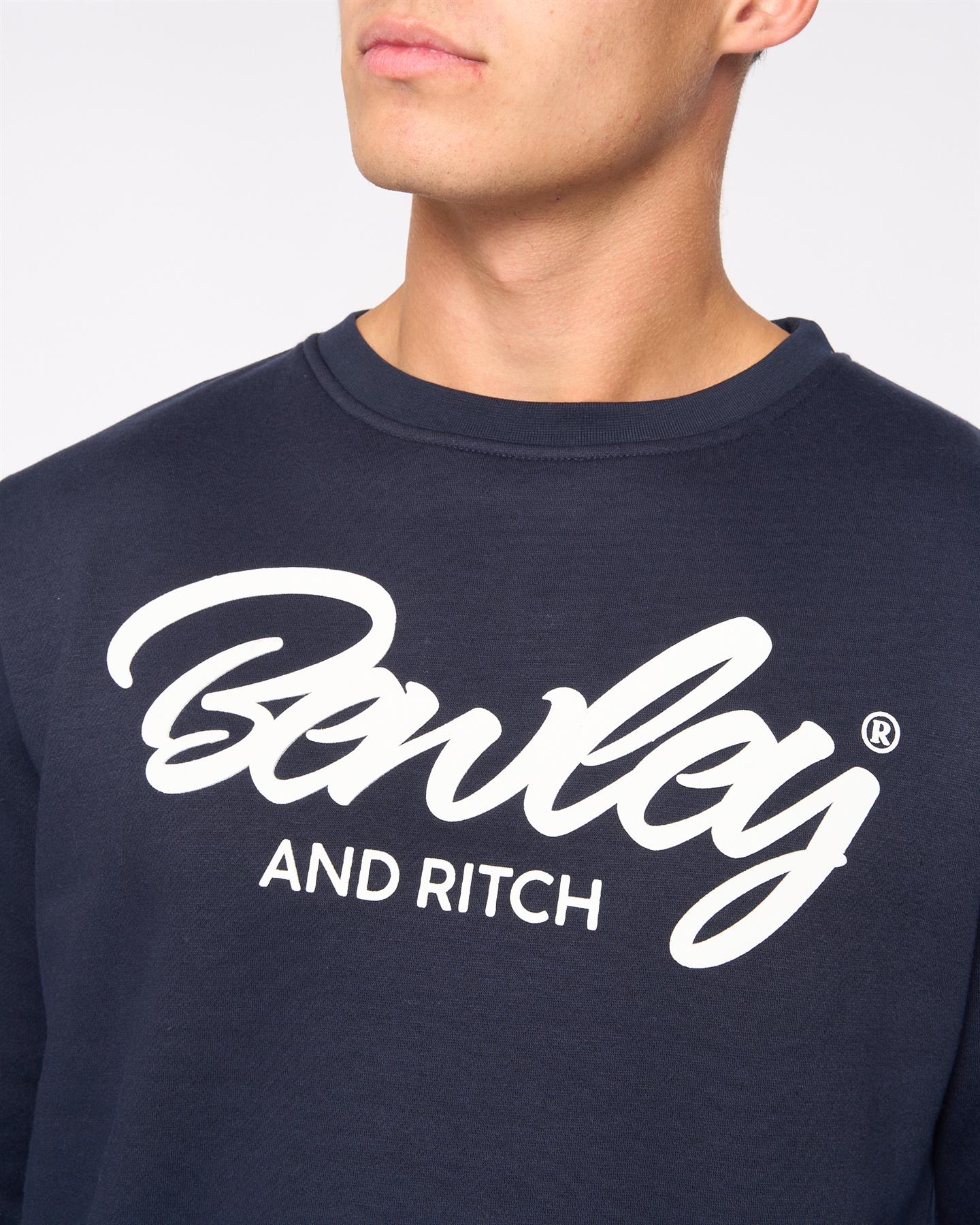 Mens Yardley Crew Sweat Navy