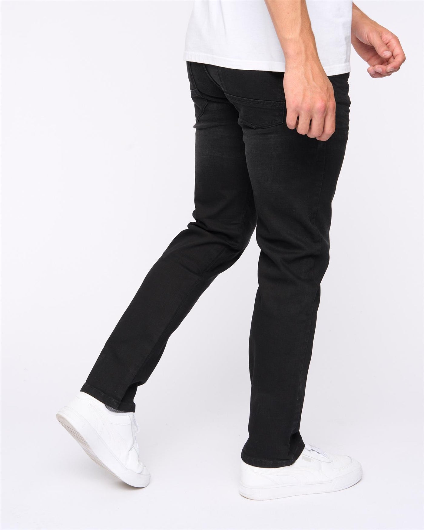 Mens Newbury Straight Fit Jeans Black Wash