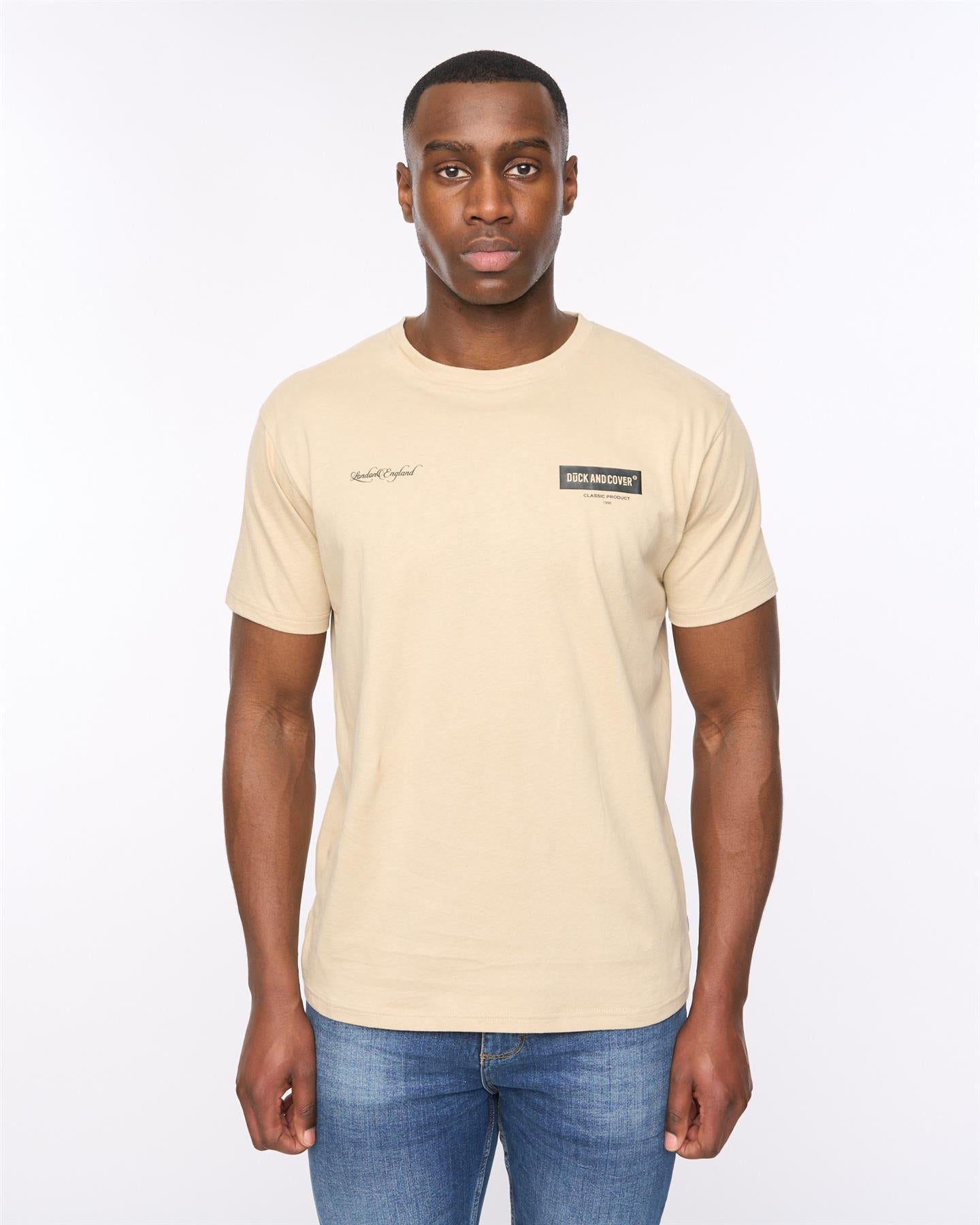 Mens Mersak T-Shirt Greige