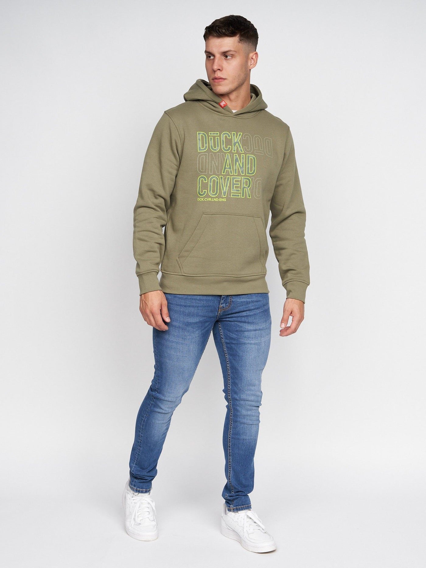 Mens Pecklar Hoodie Olive