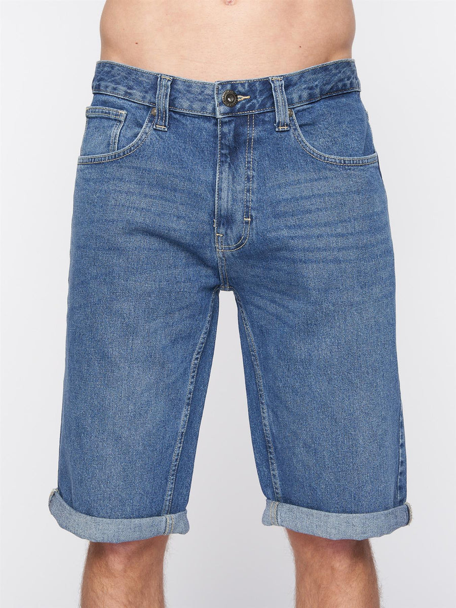 Tillforth Denim Shorts Stone Wash