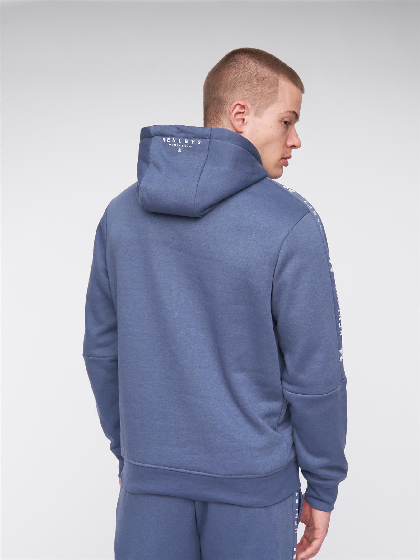 Mens Tapehen Hoodie Deep Blue