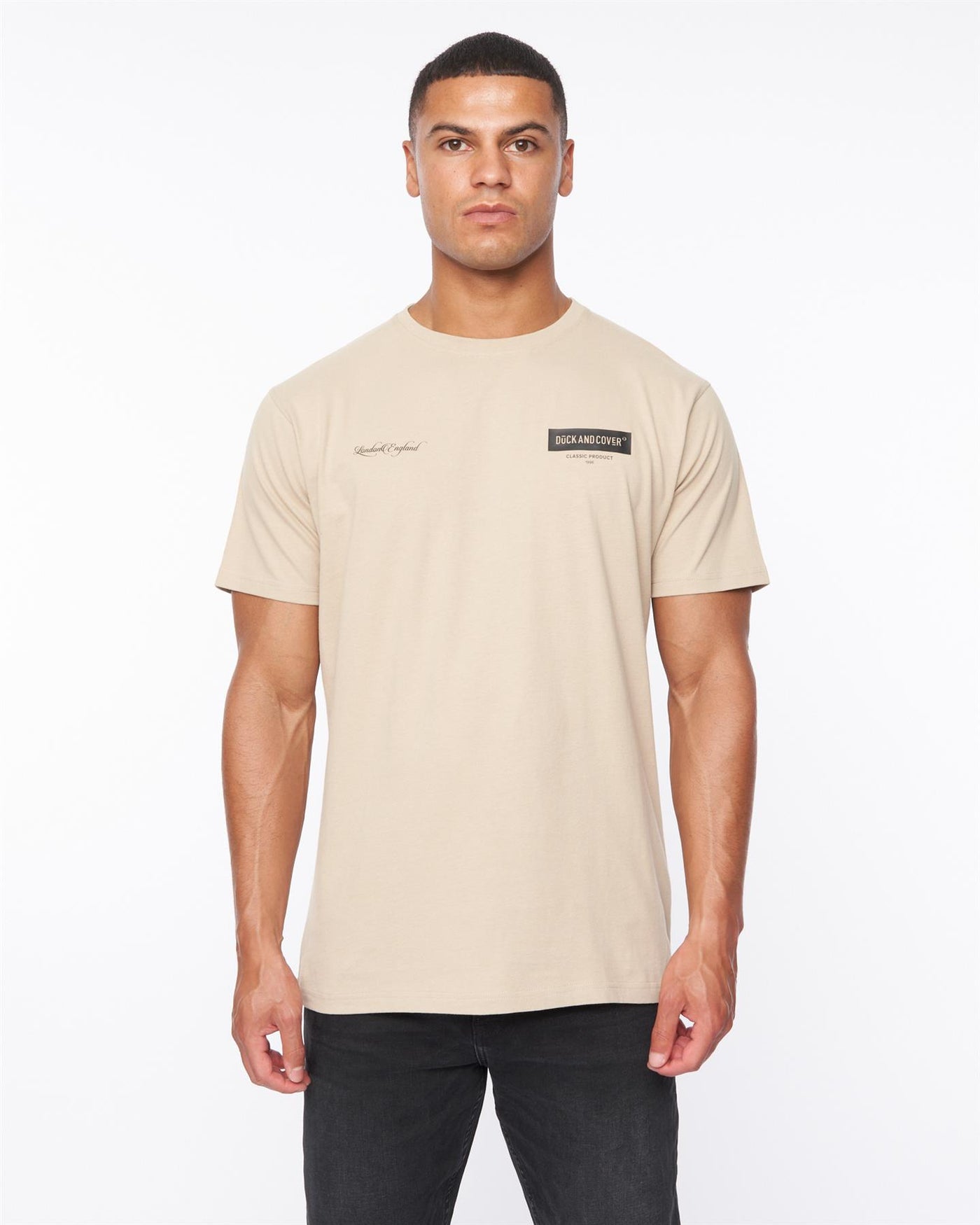 Mens Mersak T-Shirt Greige