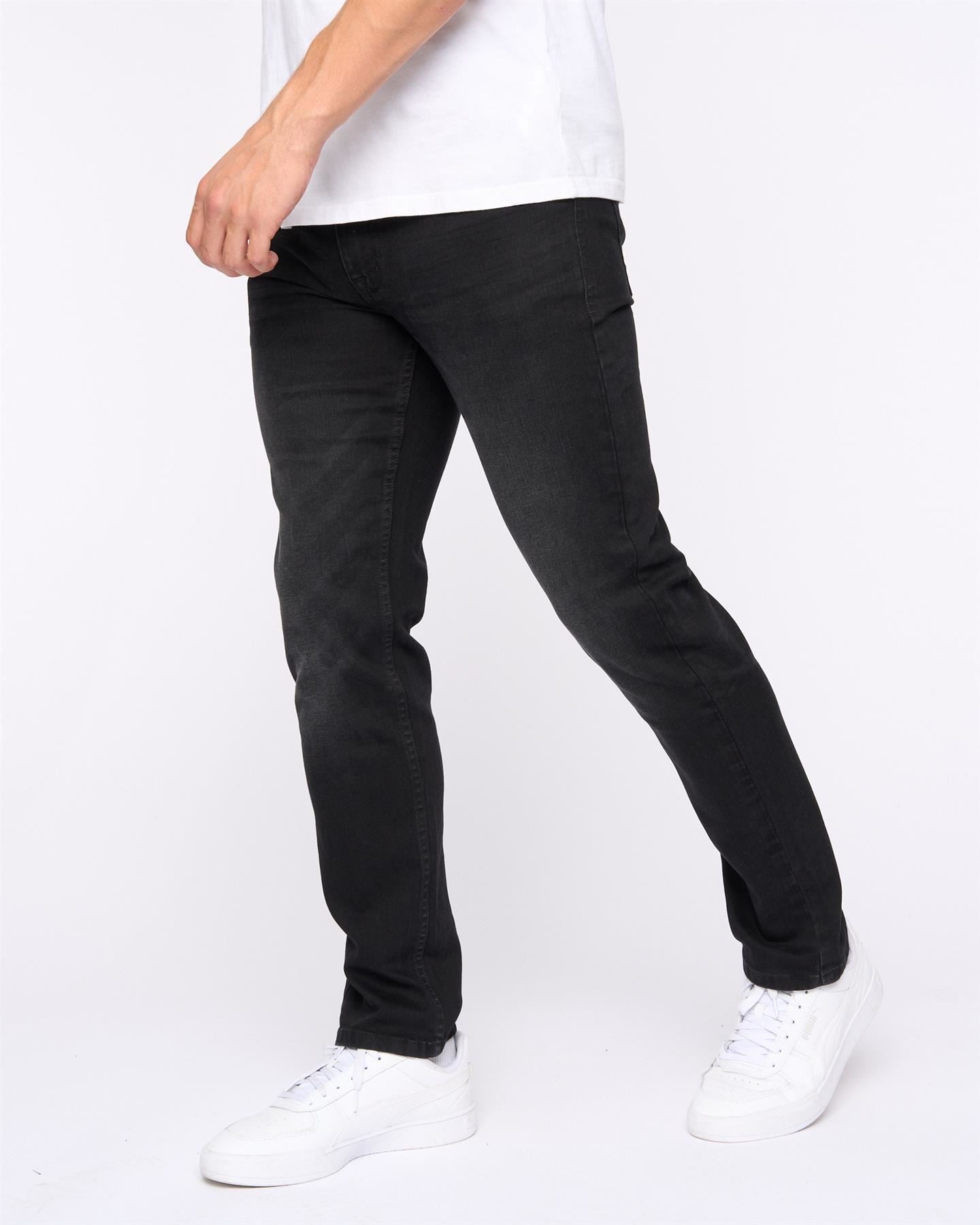 Mens Abingdon Slim Fit Jeans Black