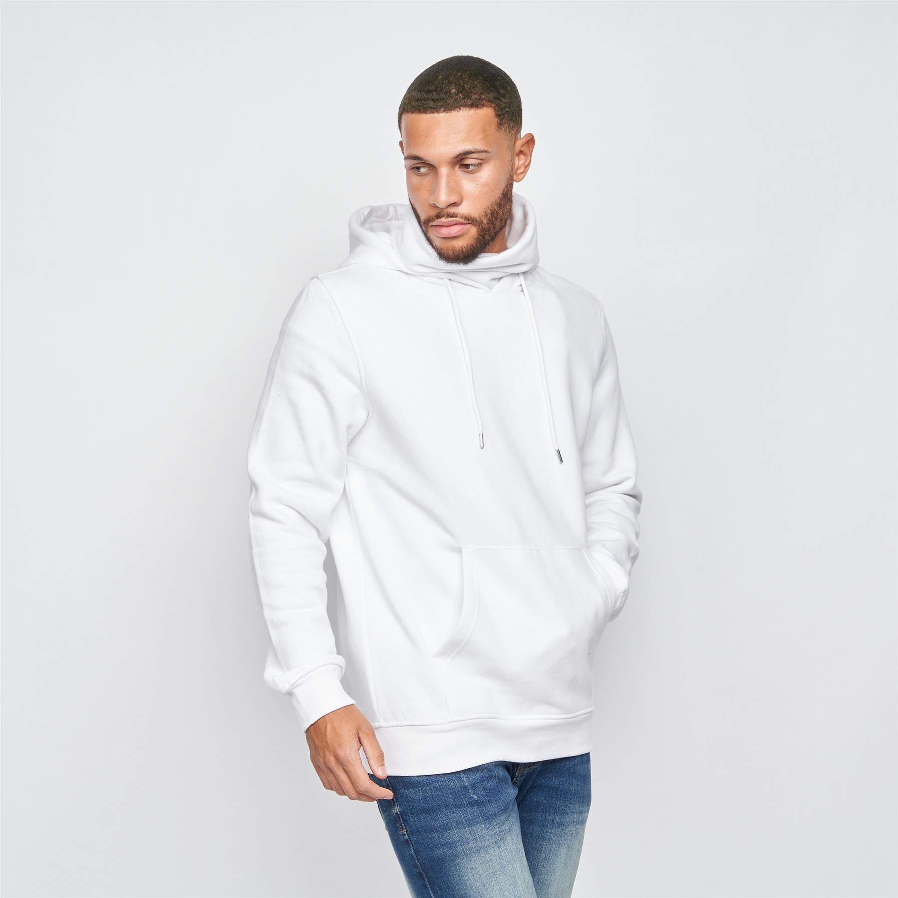 Mens Venmark Snood Sweat White