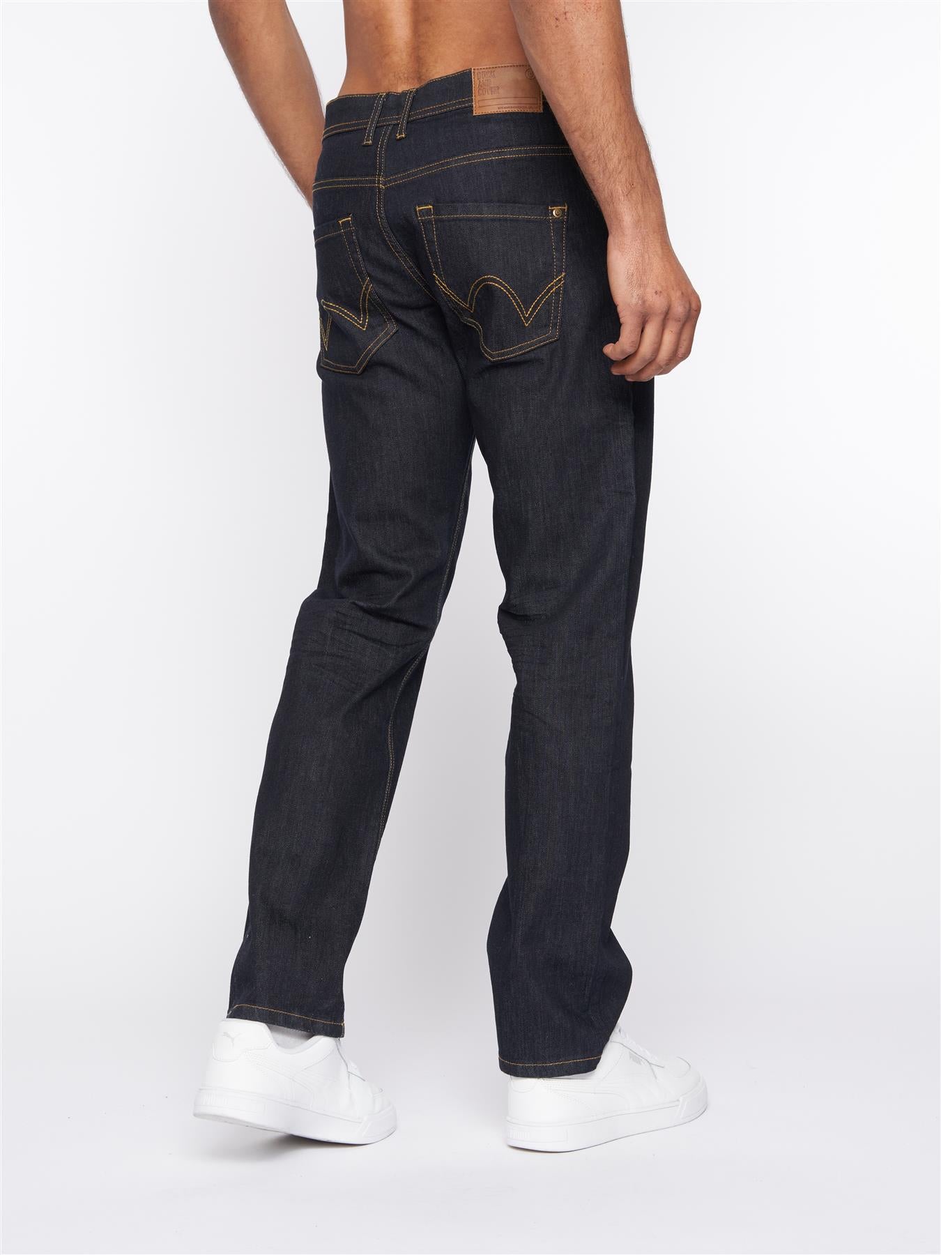 Mens Hydras Straight Leg Jeans Raw Wash