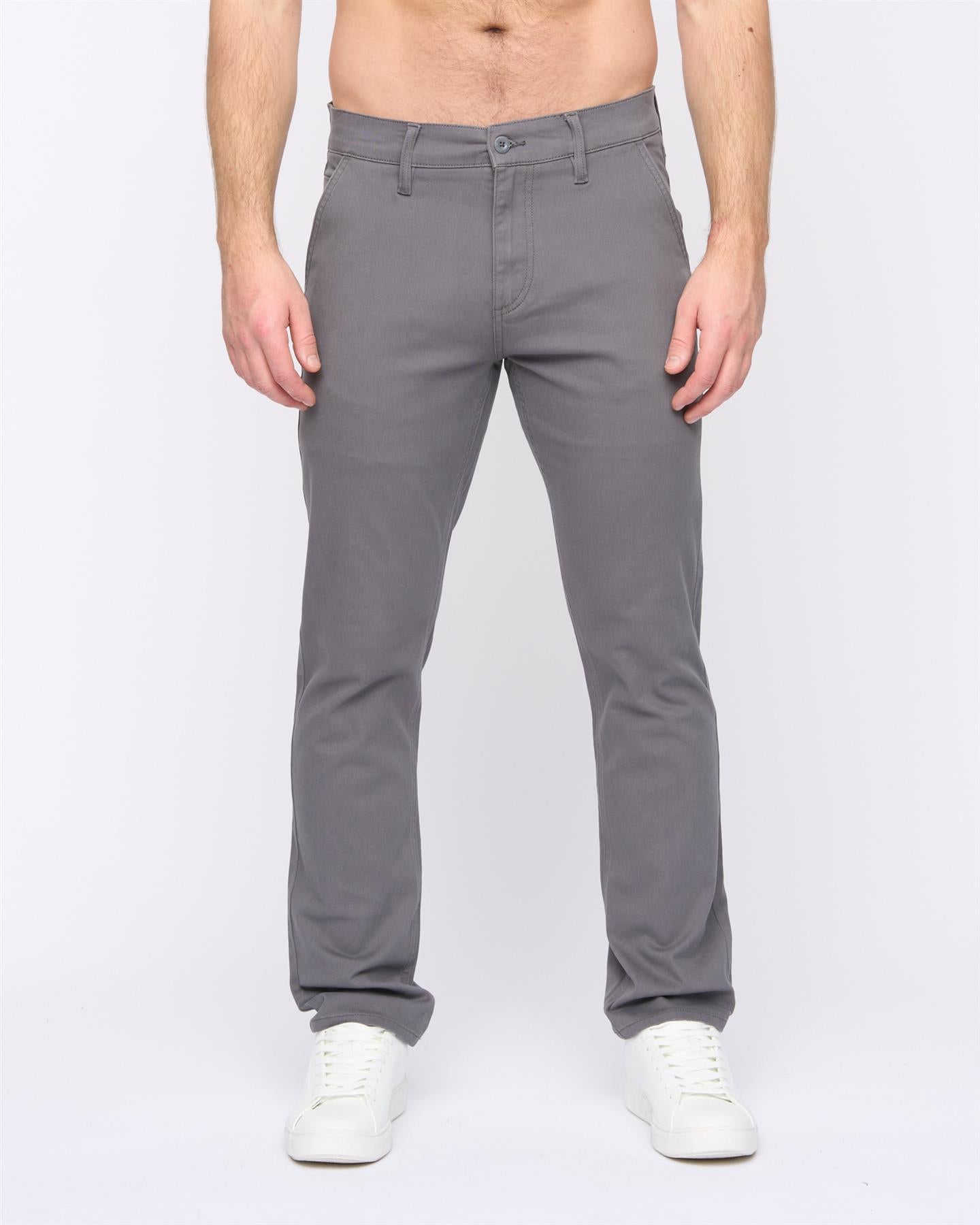 Mens Moretor Chinos Dark Grey