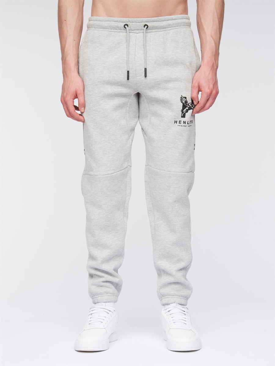 Mens Tapehen Joggers Grey Marl