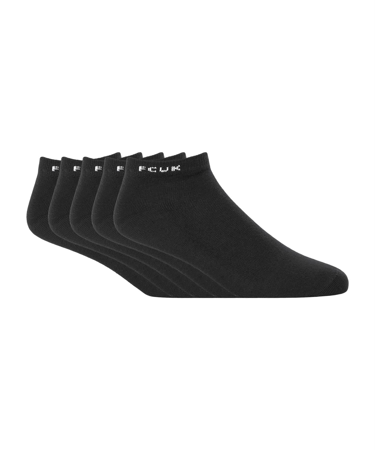 Mens FCUK Trainer Socks 5pk Black/White