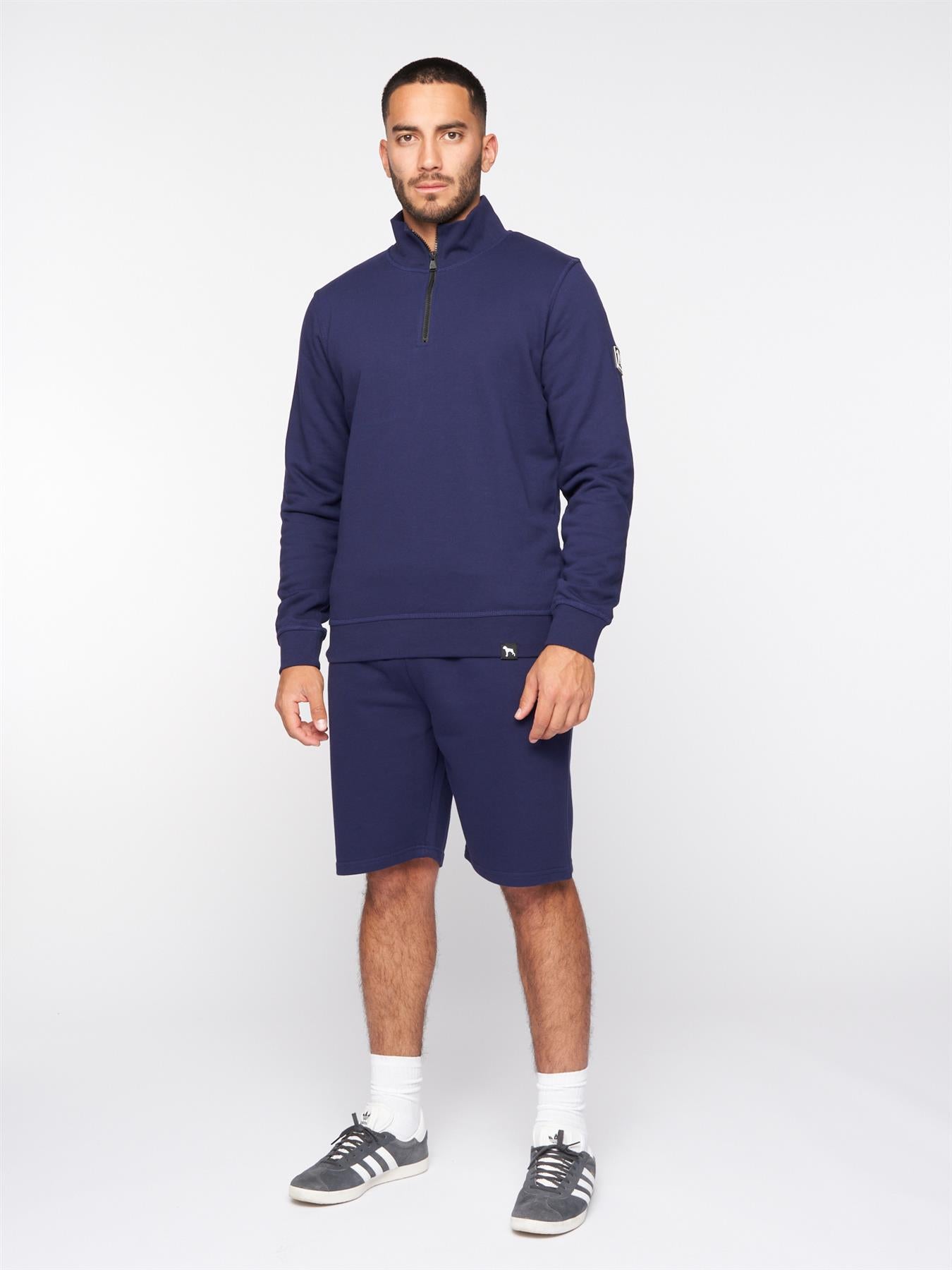 Dexon Quarter Zip Hoodie Navy