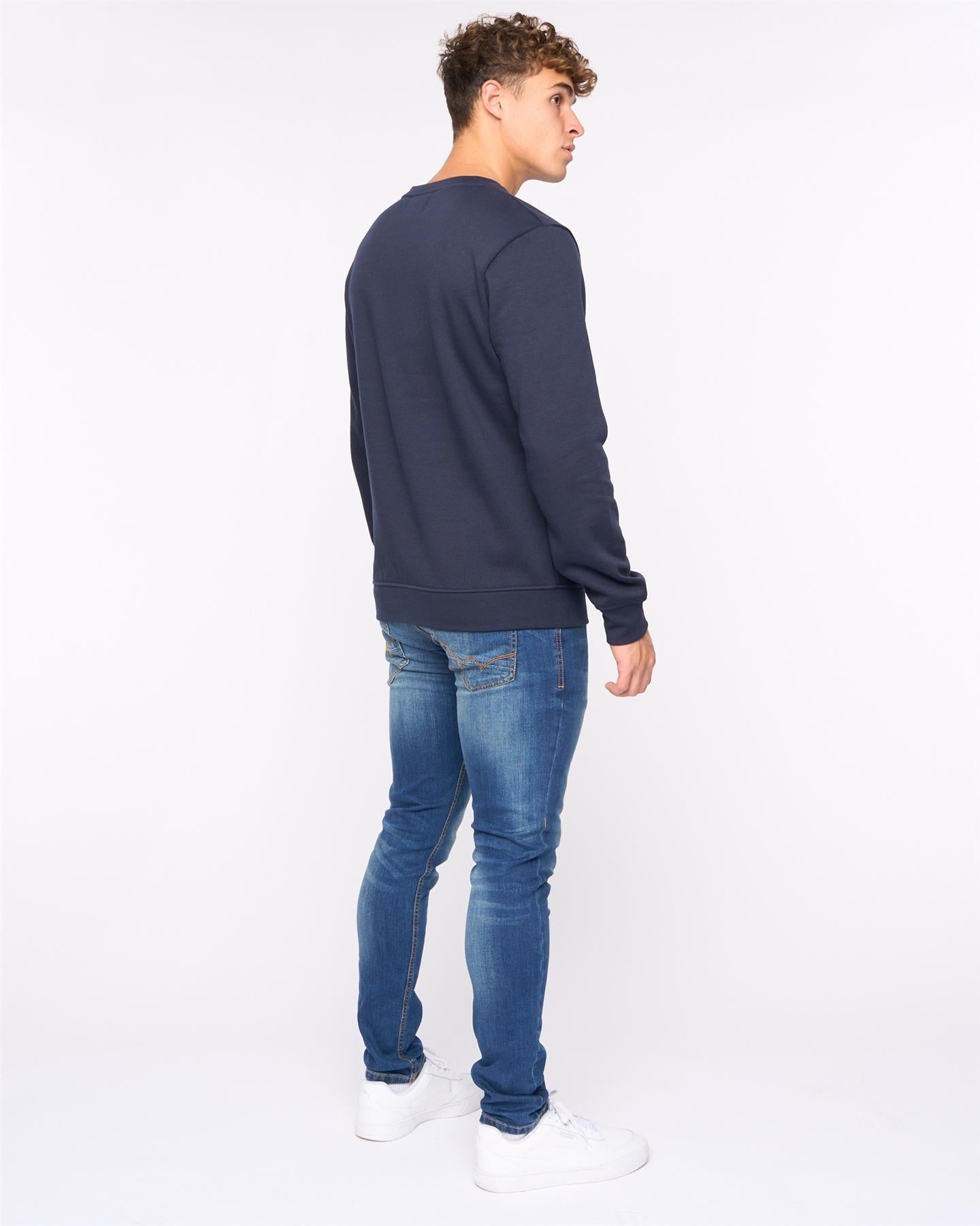 Mens Yardley Crew Sweat Navy