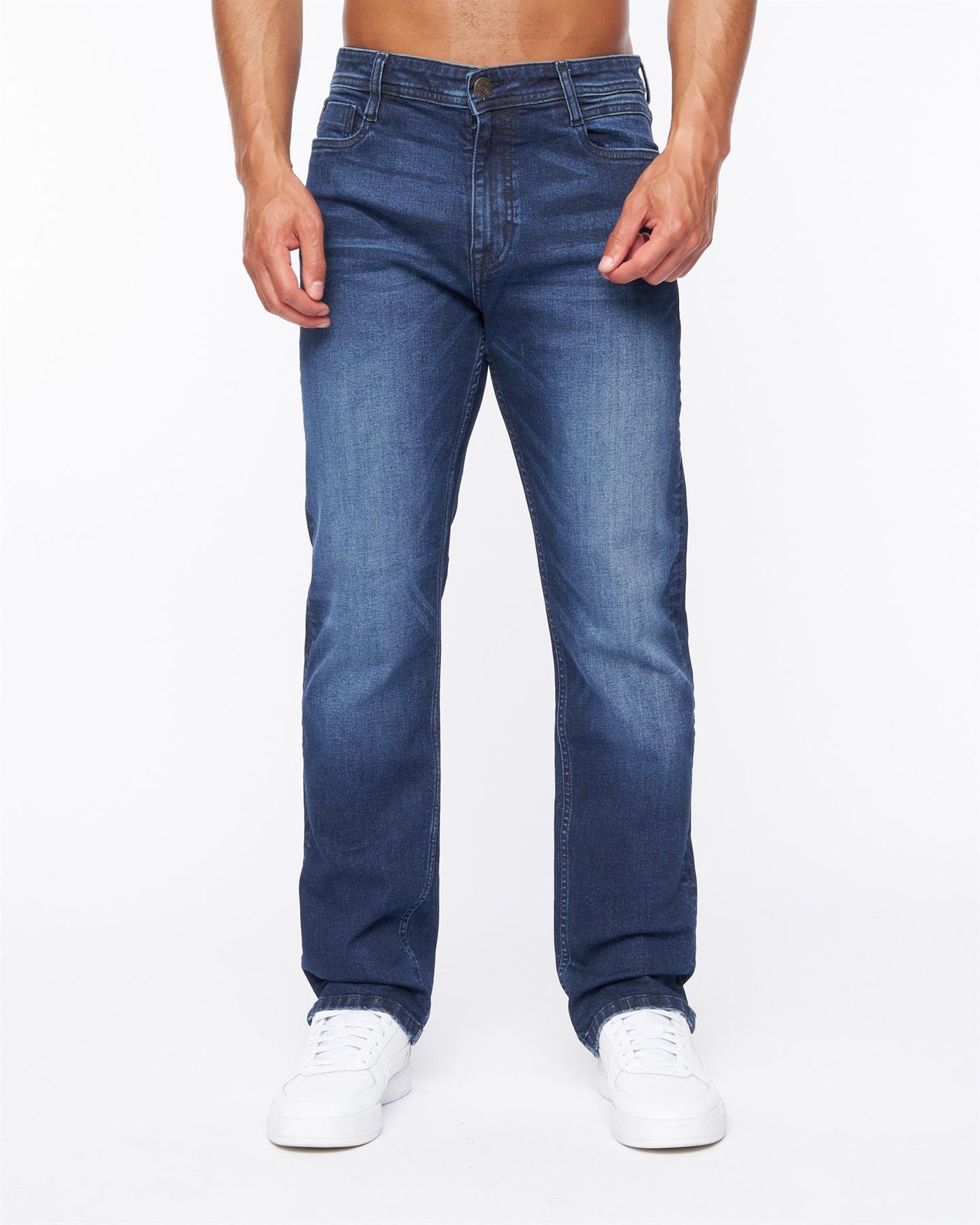 Mens Janstar Straight Leg Jeans Dark Wash