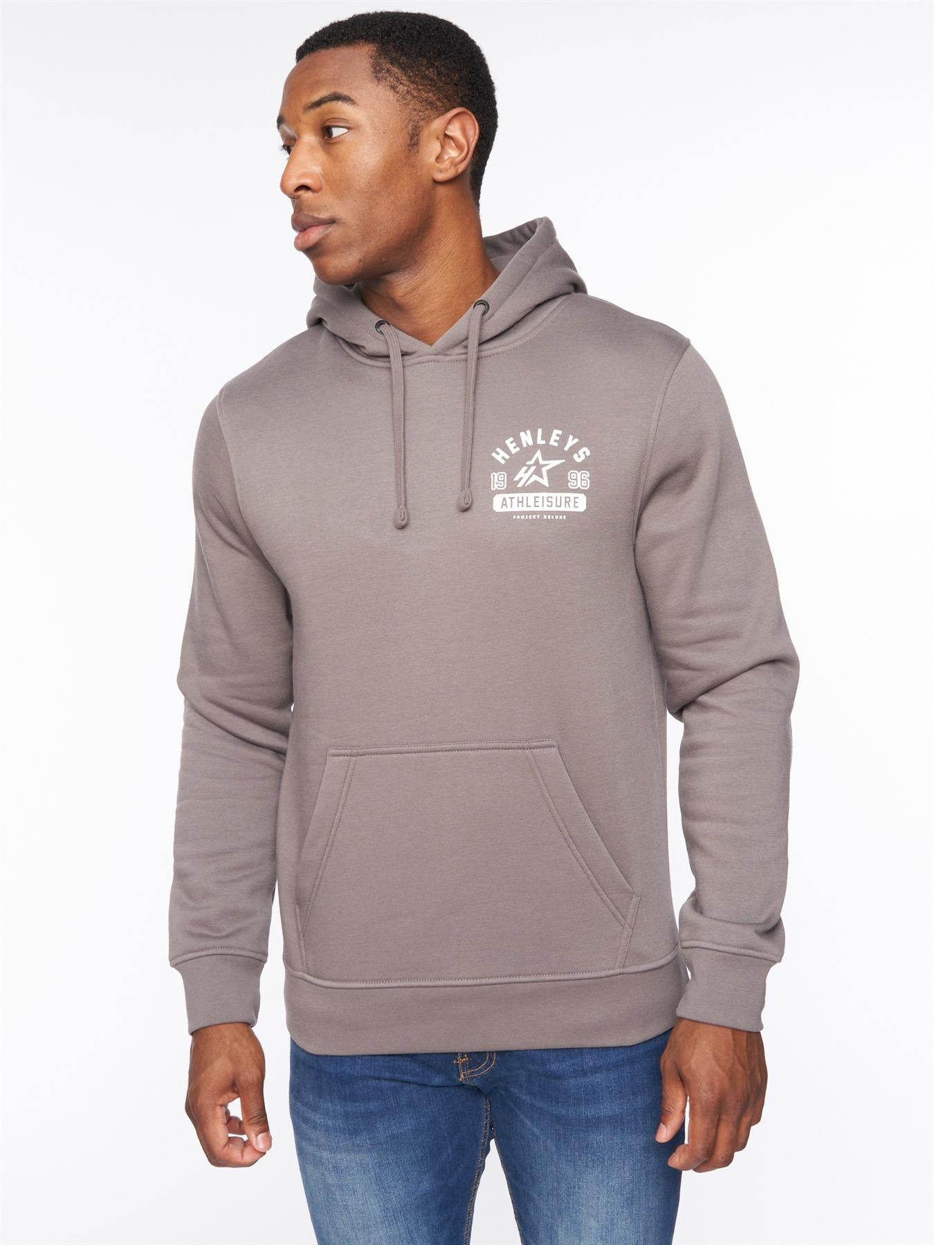 Mens Upton Hoodie Dark Grey