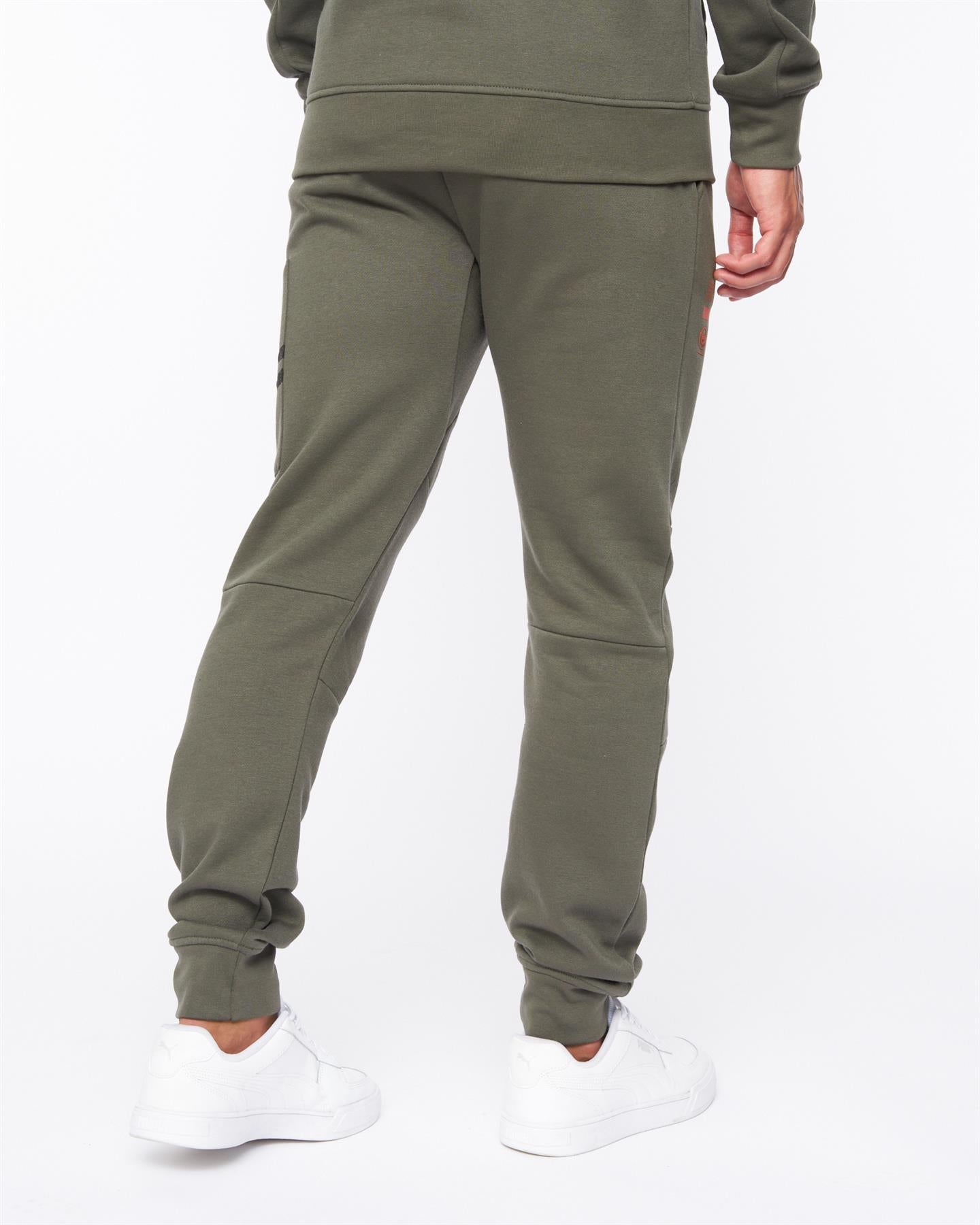 Mens Heningys Joggers Dark Olive Brand Corner