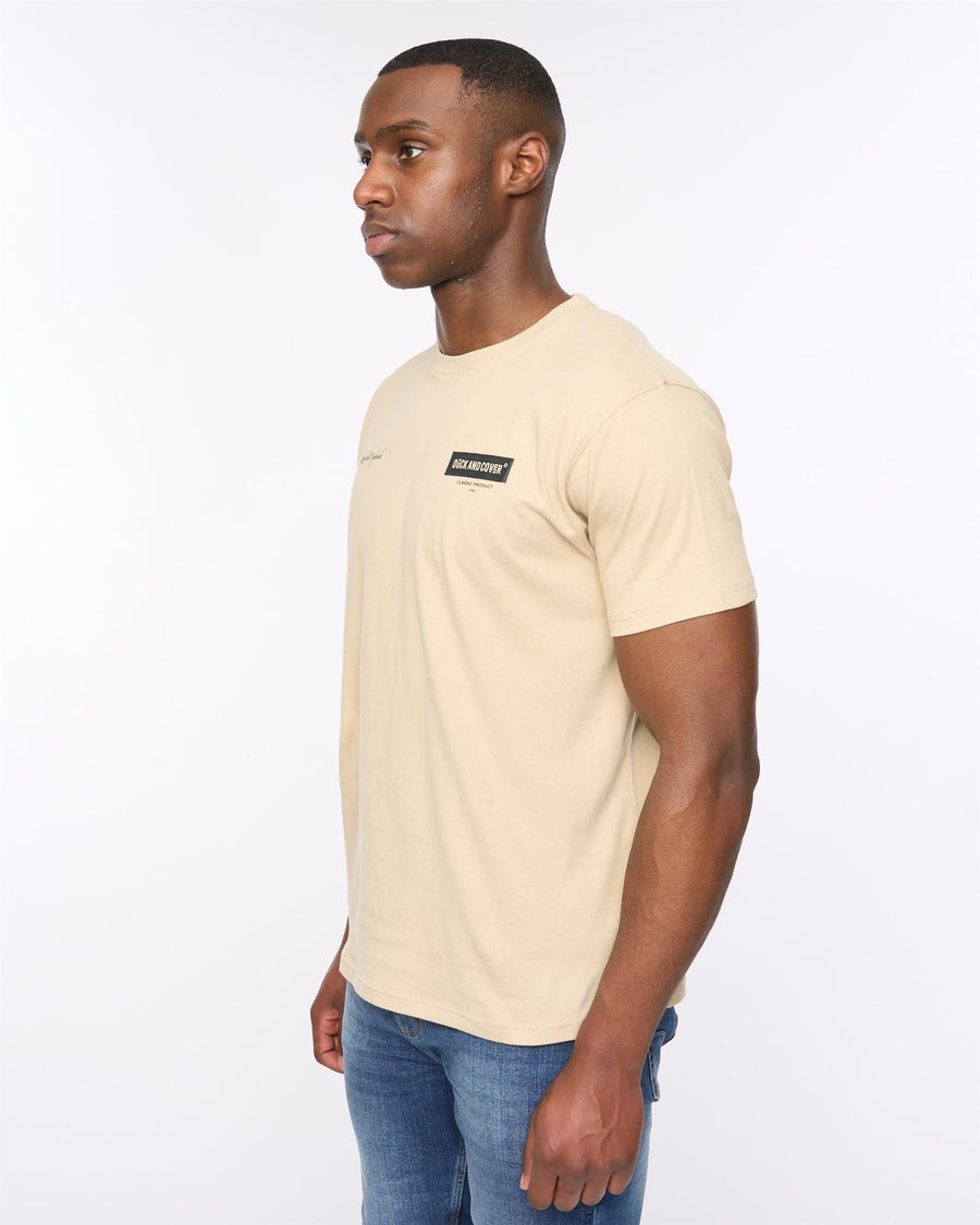 Mens Mersak T-Shirt Greige