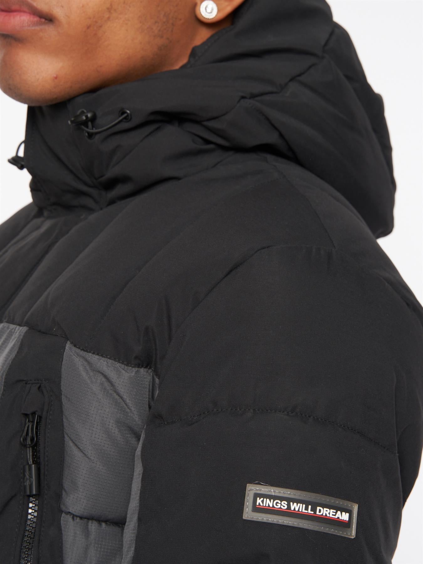 Deyton Short Puffer Jacket Asphalt