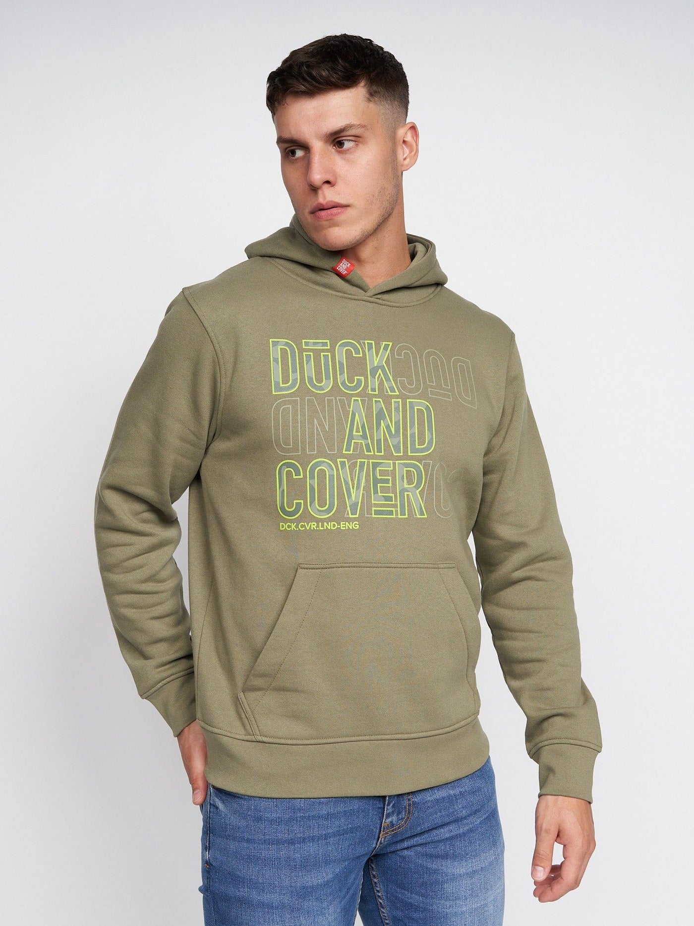 Mens Pecklar Hoodie Olive