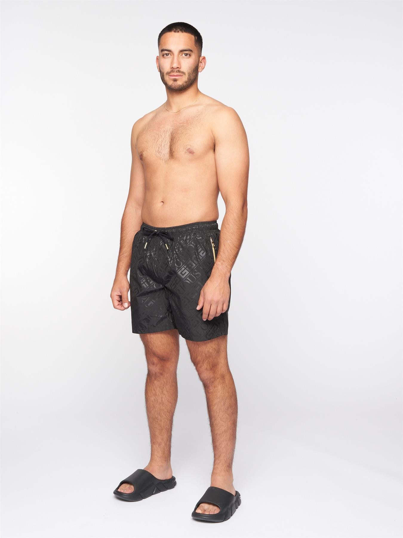 Mens Bantu Swimshort Jet Black