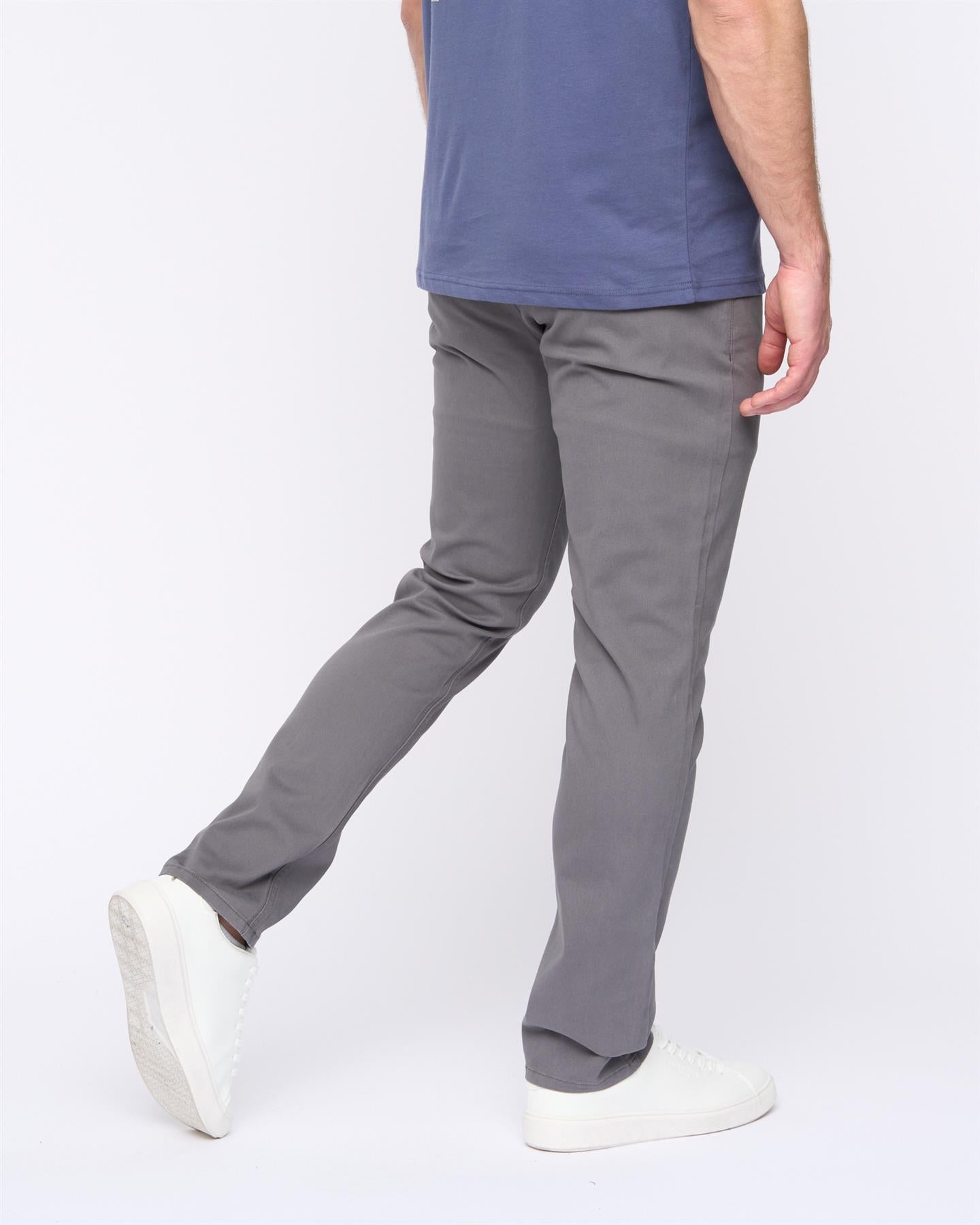 Mens Moretor Chinos Dark Grey