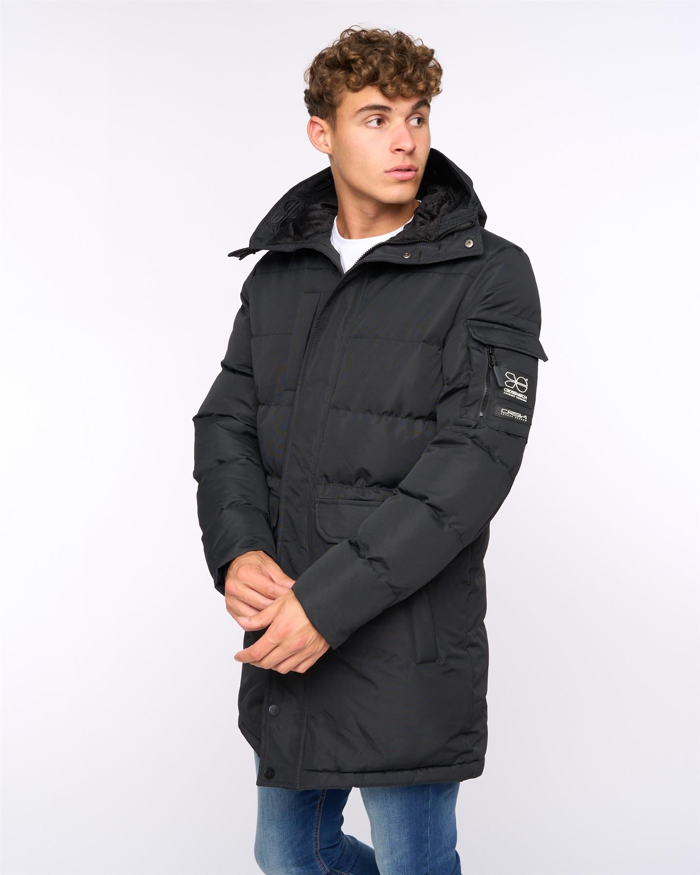 Mens Milwaka Long Jacket Black