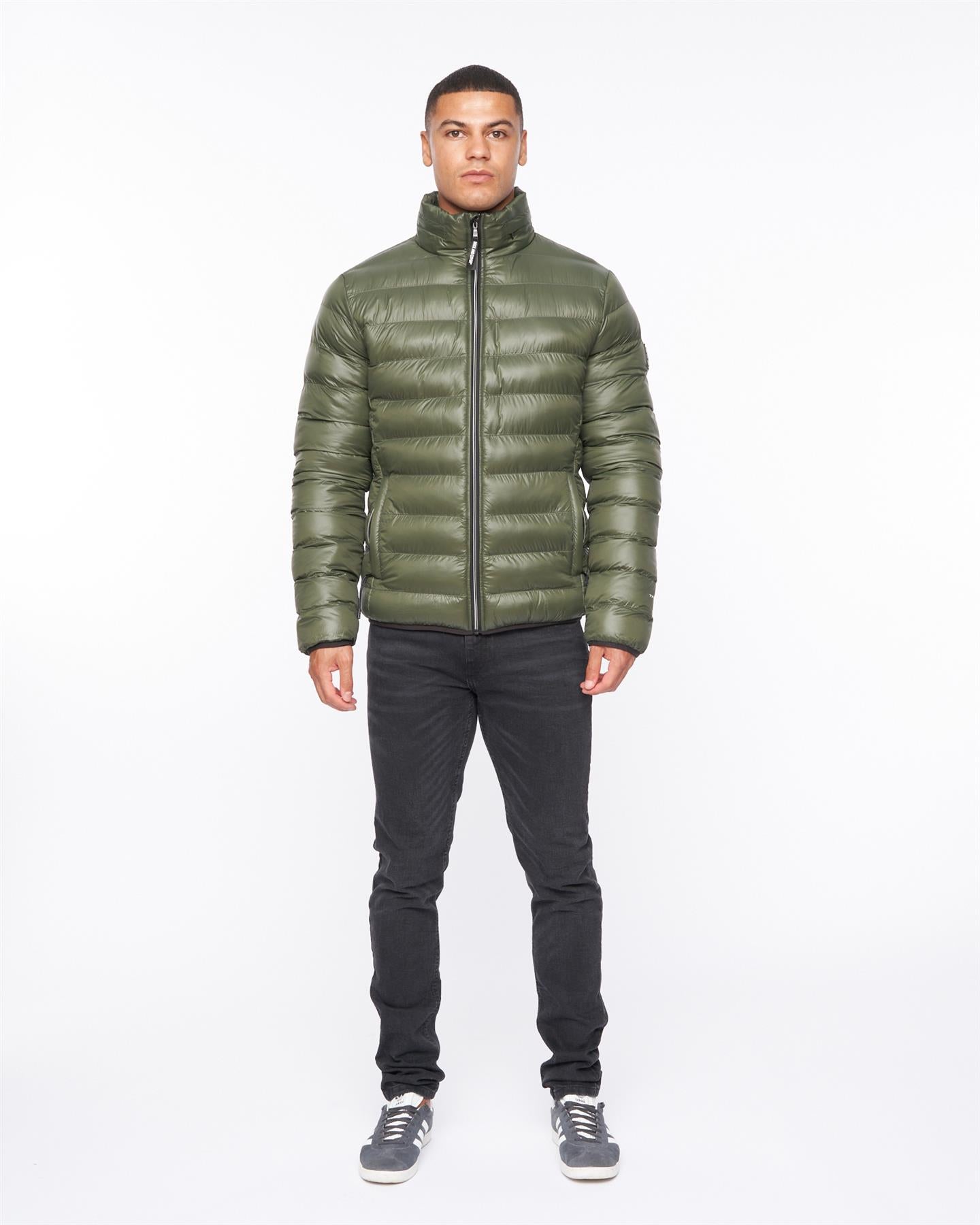 Mens Shemmy Two Quilted Jacket Dark Olive