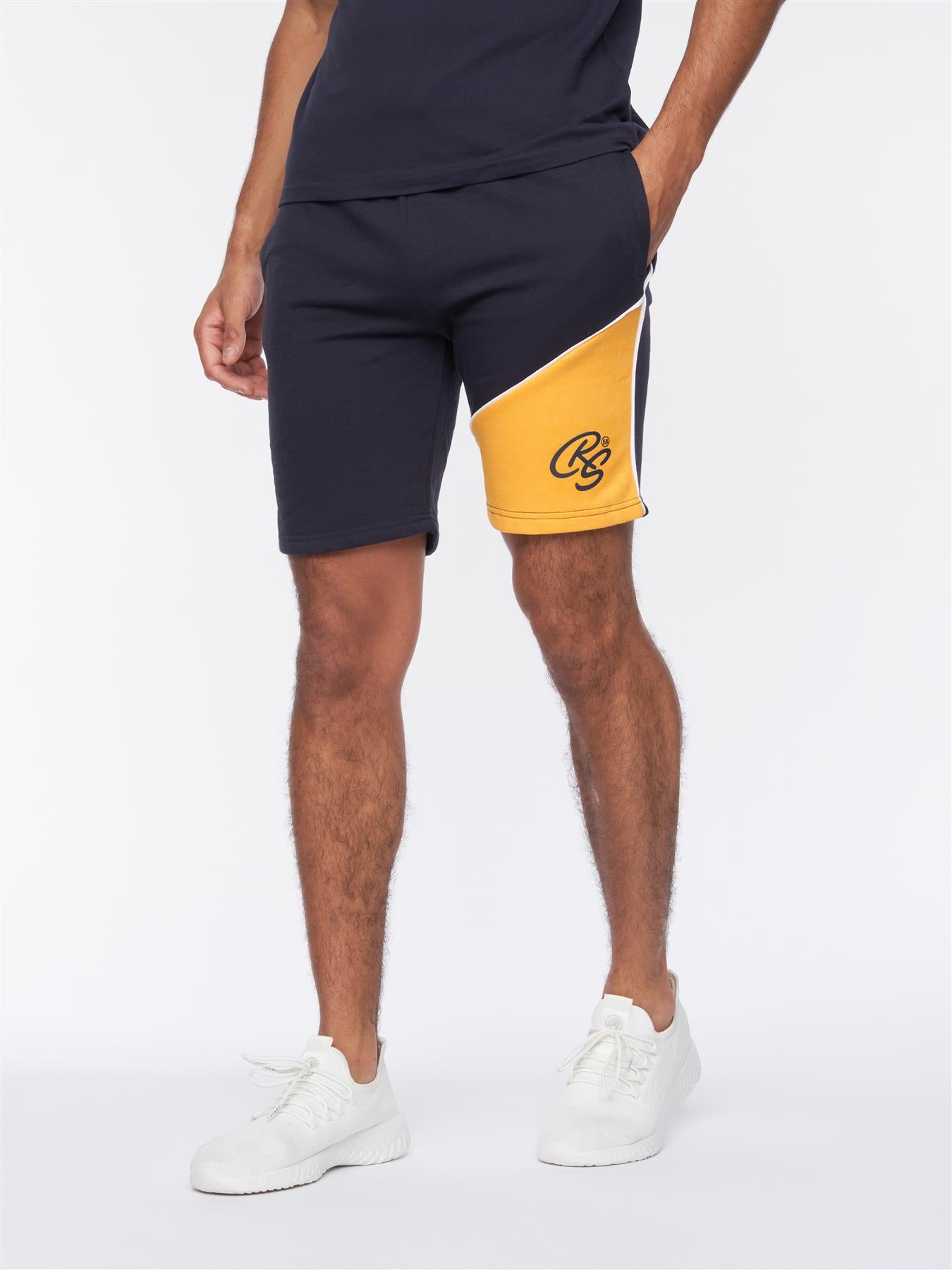 Ventamoore Polo/Shorts Set Navy/Yellow