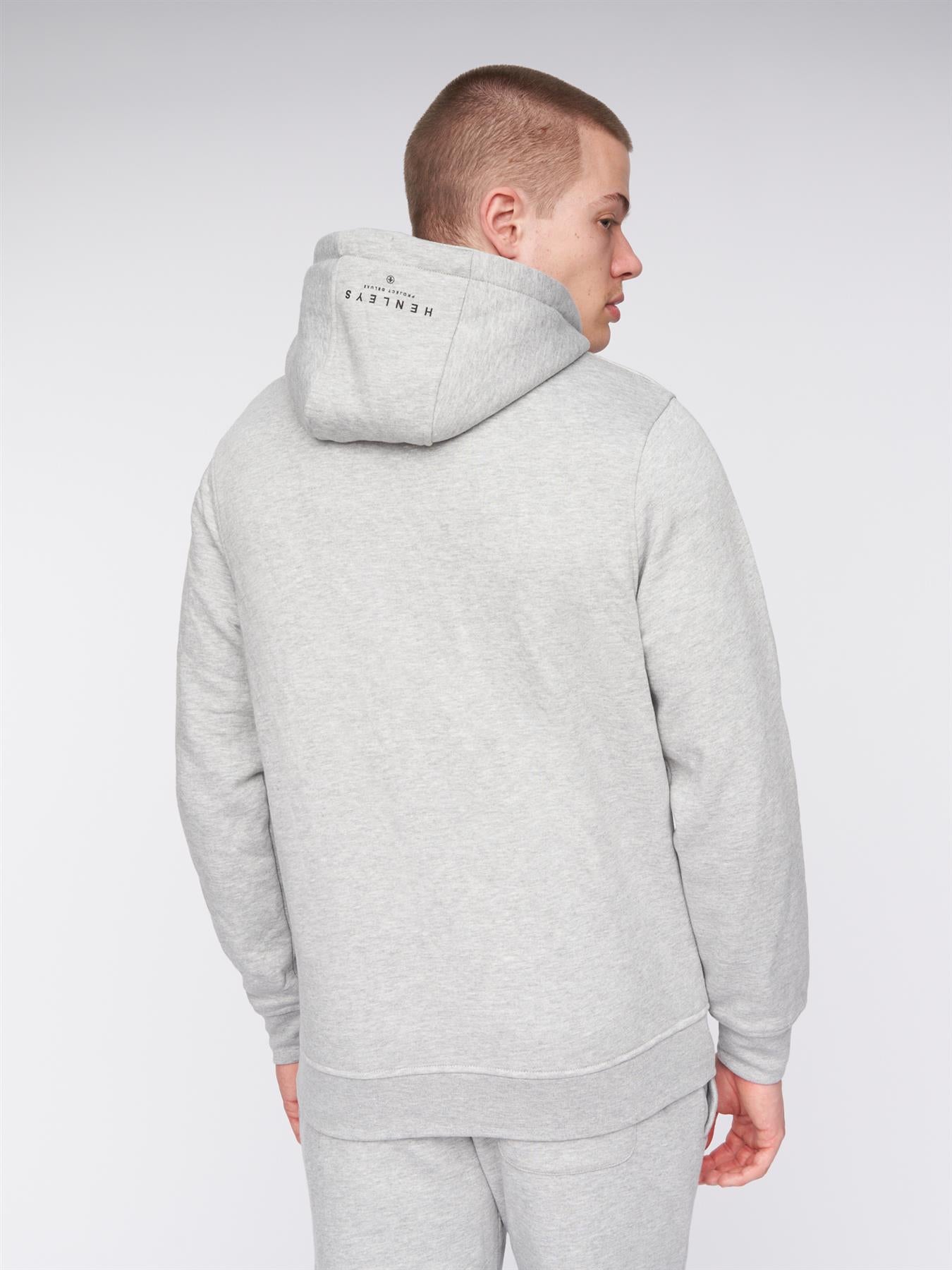 Mens Curveball Hoodie Grey Marl