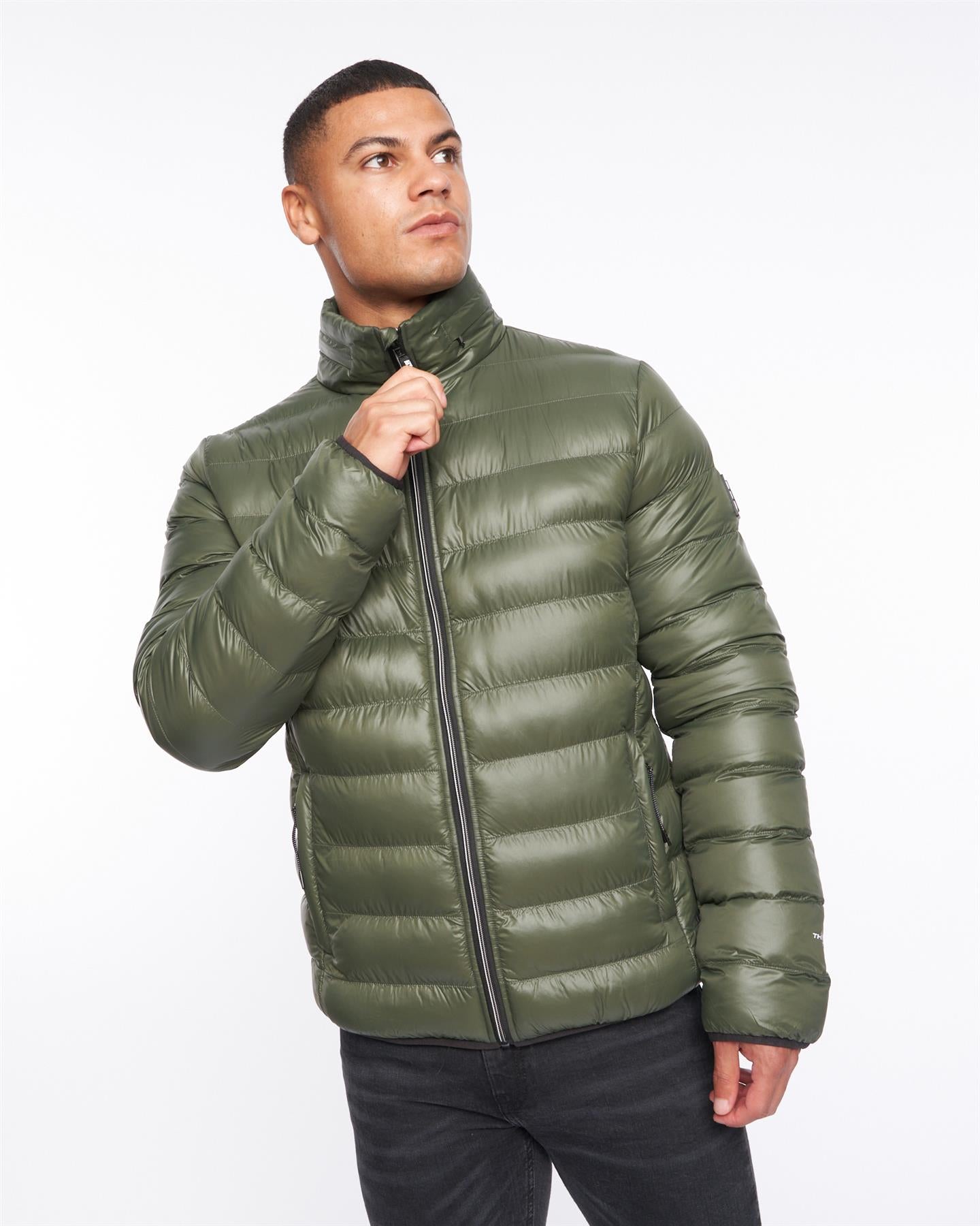 Mens Shemmy Two Quilted Jacket Dark Olive