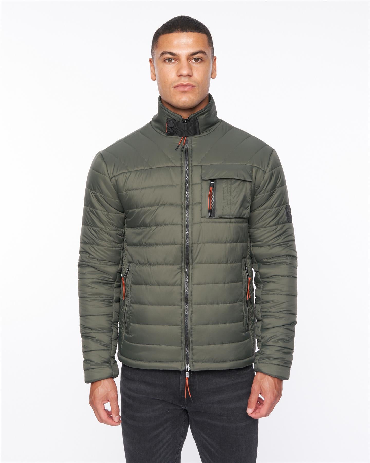 Mens Carricore Padded Jacket Dark Olive