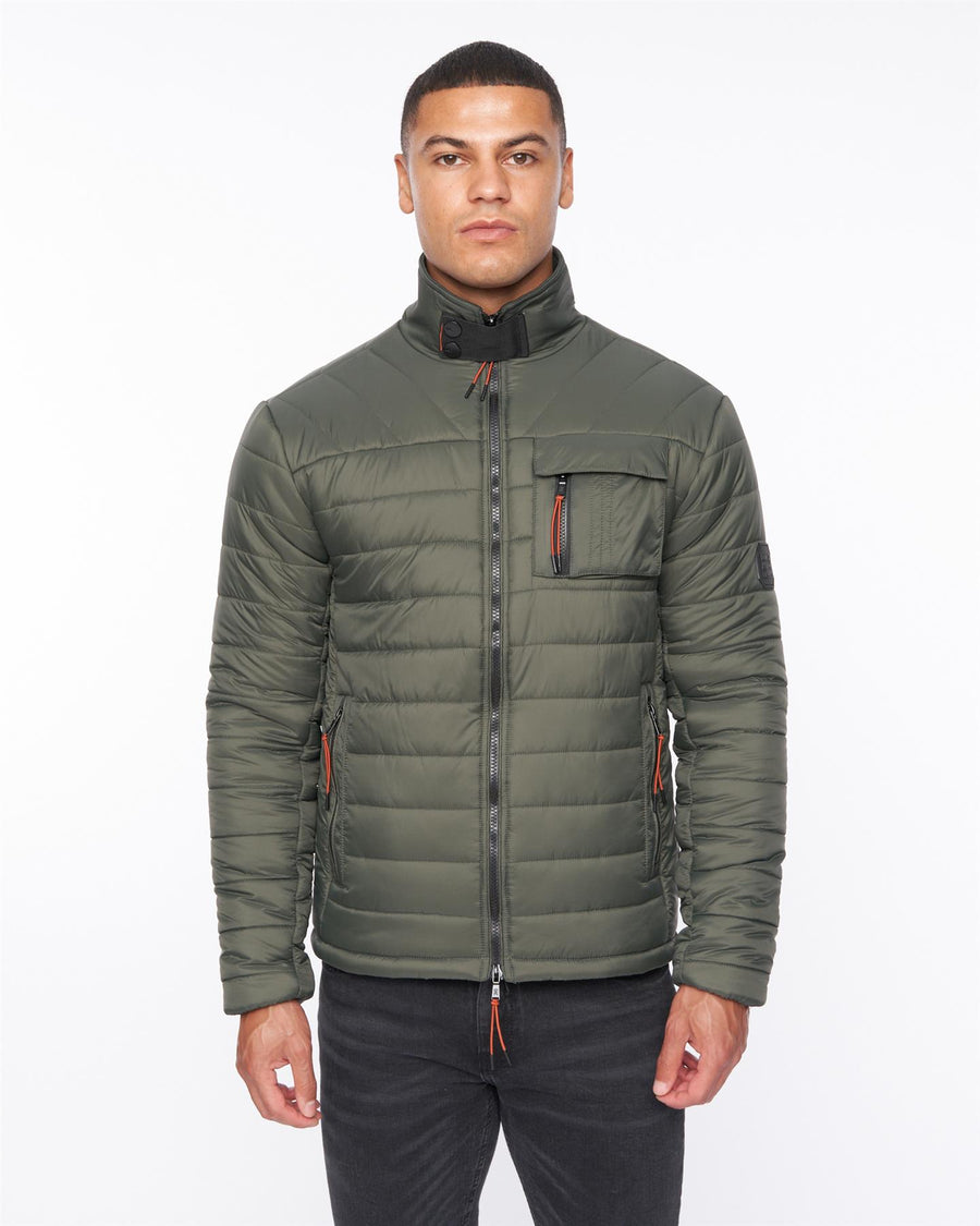 Mens Carricore Padded Jacket Dark Olive