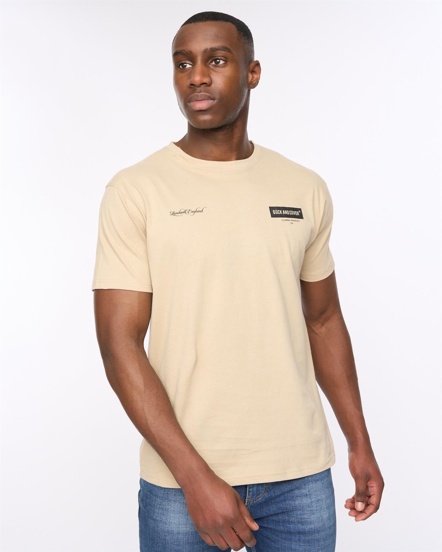 Mens Mersak T-Shirt Greige