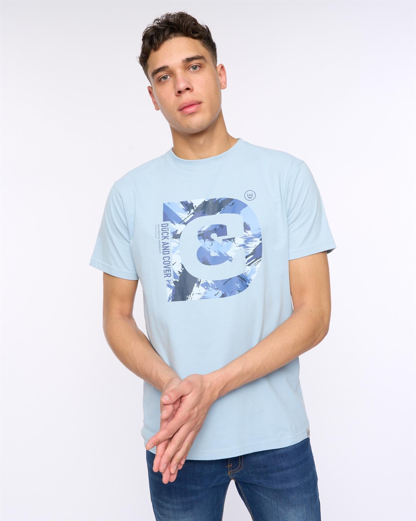 Mens Deecee T-Shirt Sky Blue