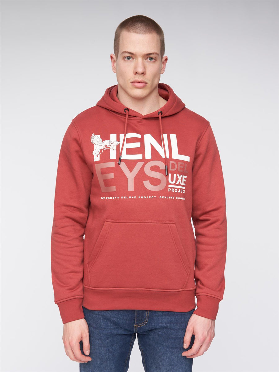 Mens Classhen Hoodie Deep Red