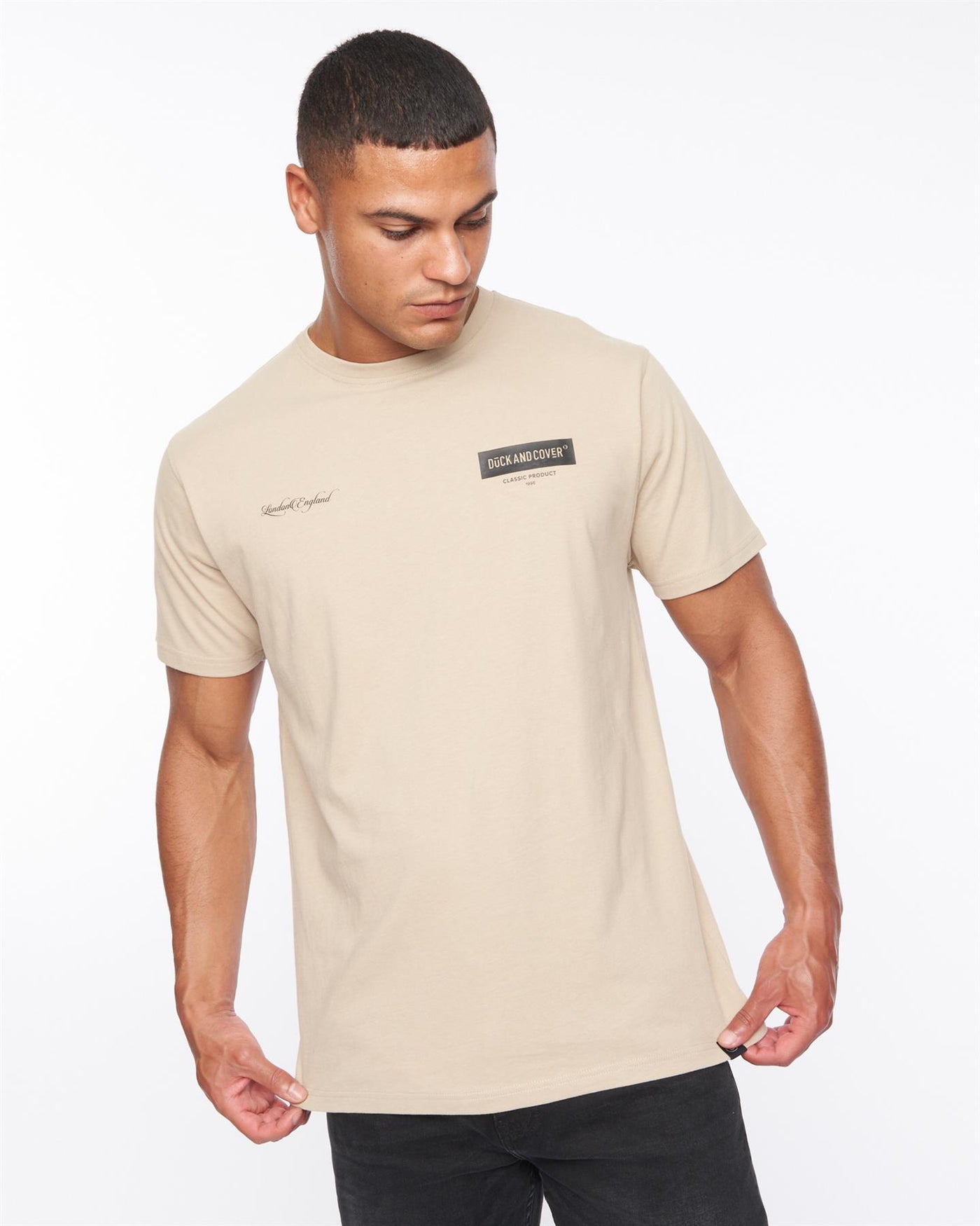 Mens Mersak T-Shirt Greige