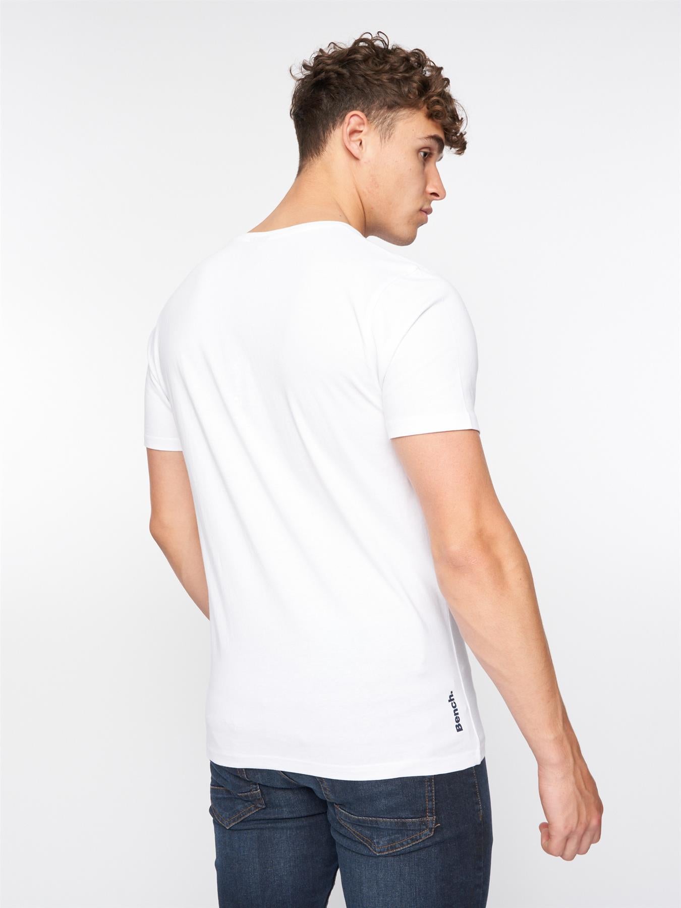 Bench Mens Enam T-Shirt White · Brand Corner