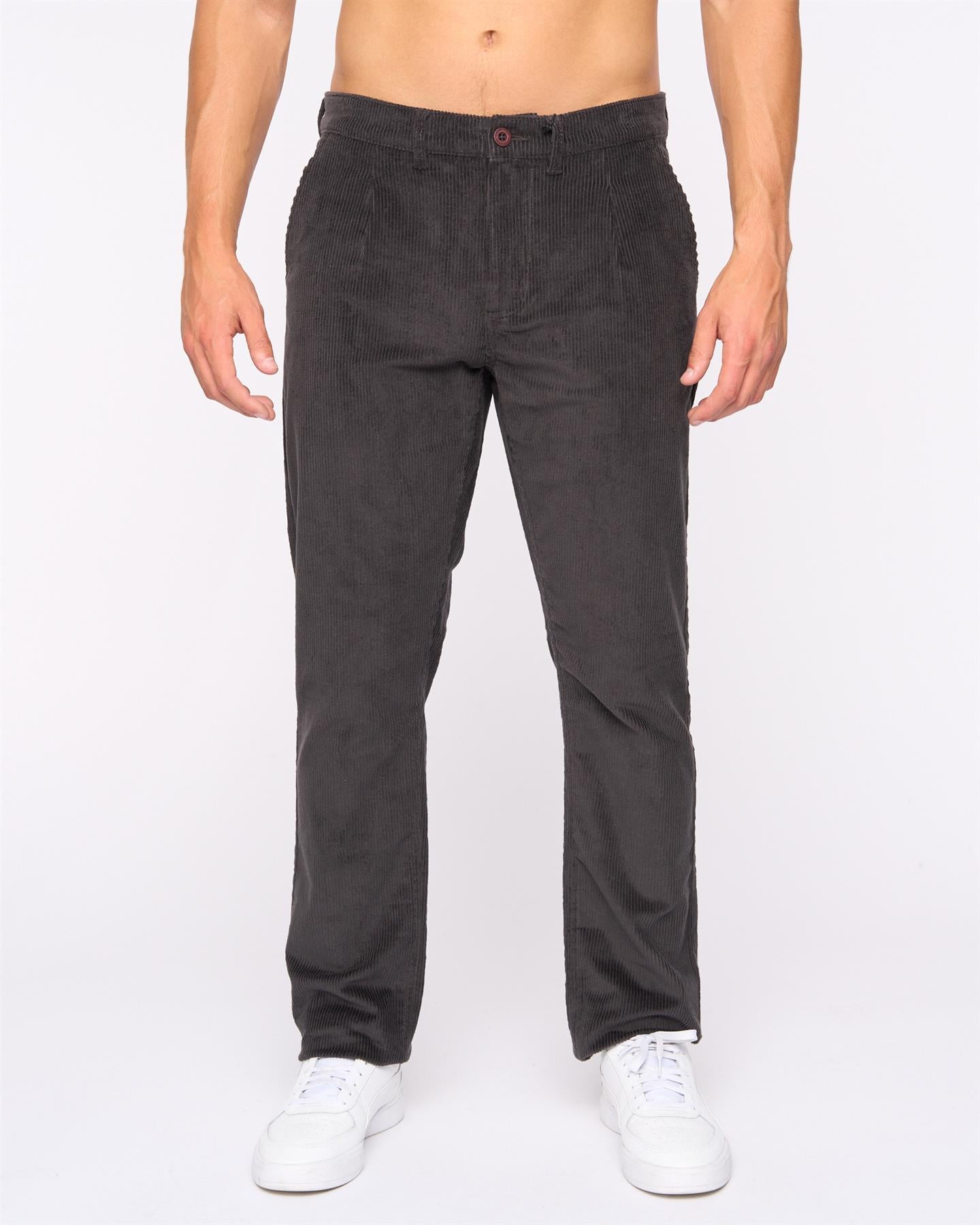 Mens Cordout Loose Pants Anthracite