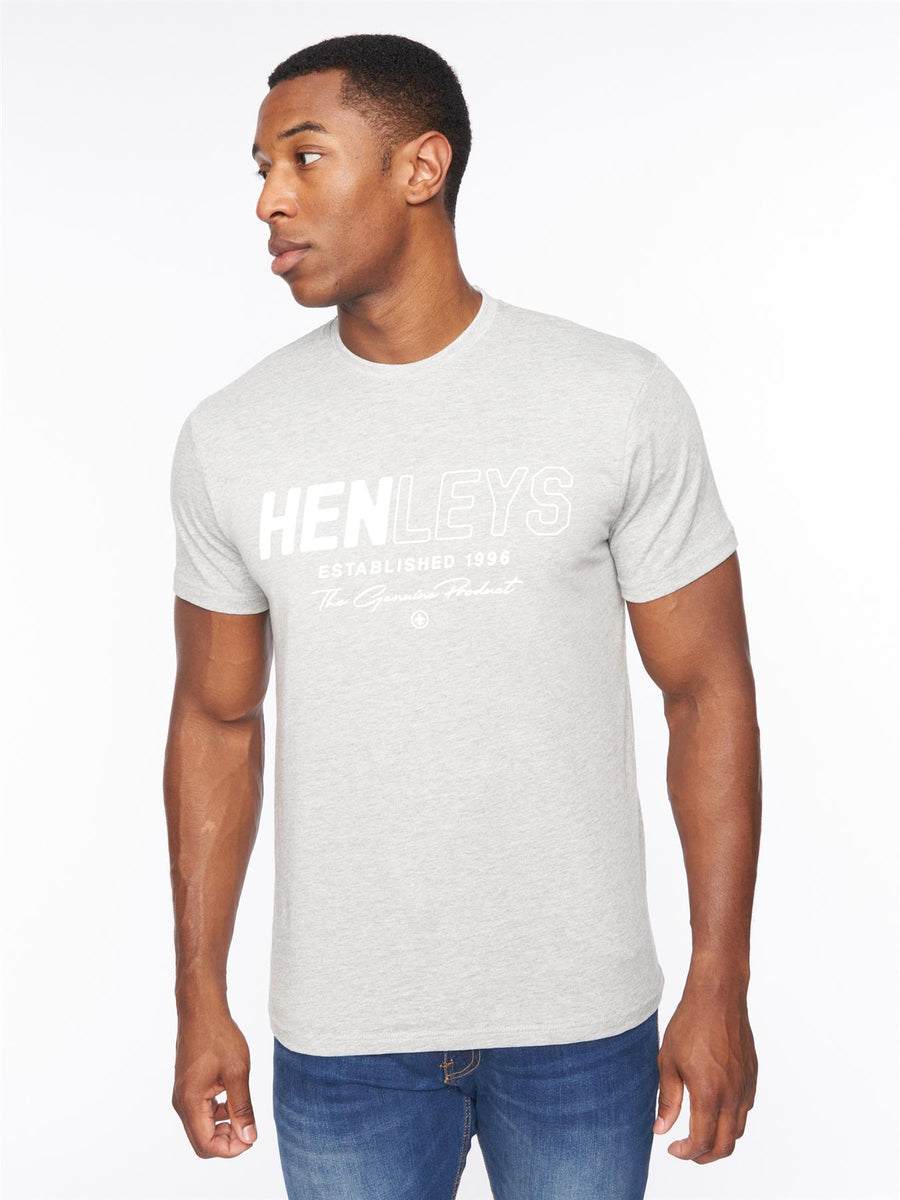 Mens Melvern T-Shirt Grey Marl