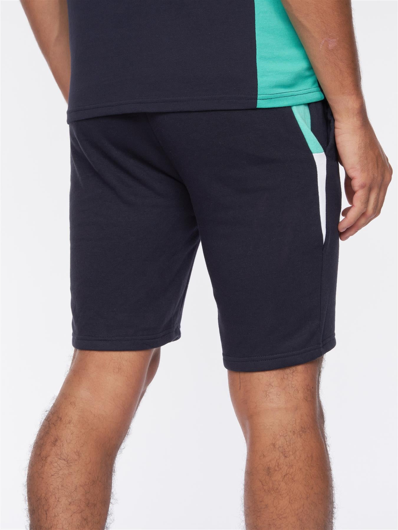 Mens Balamere Polo/Shorts Set Navy