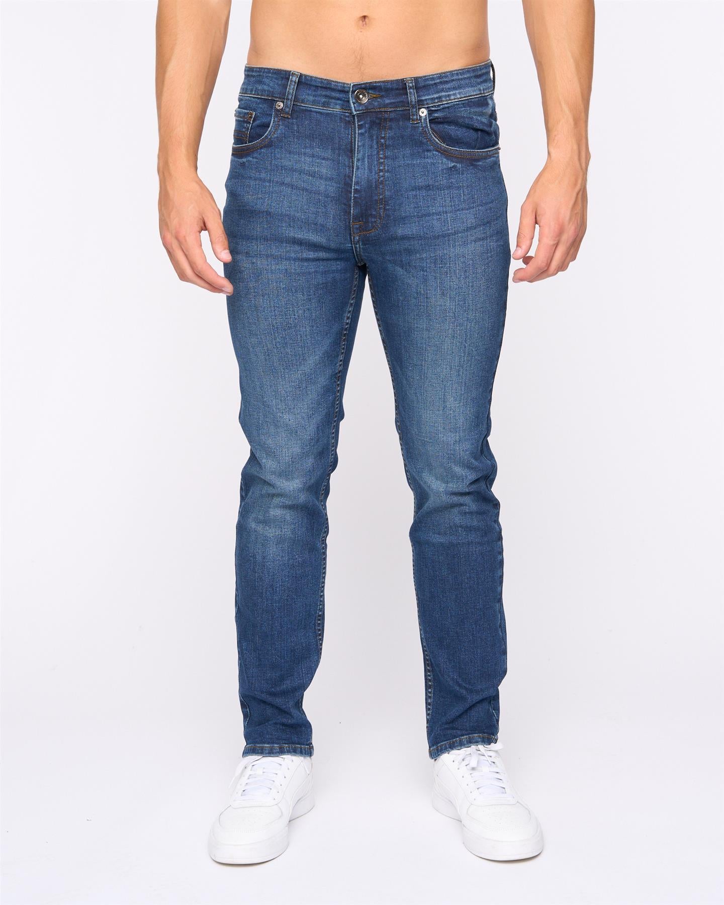 Mens Abingdon Slim Fit Jeans Dark Wash