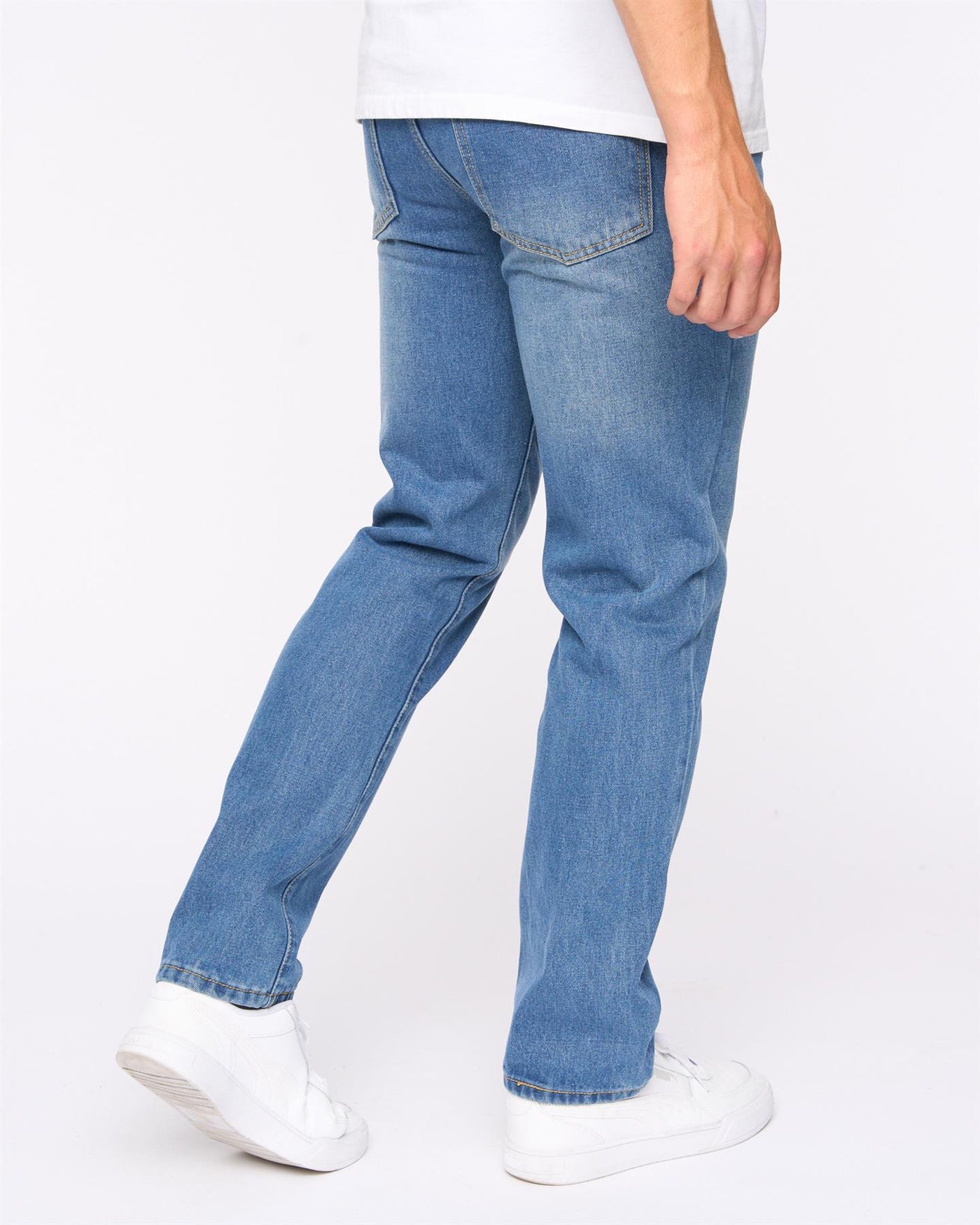 Mens Sazzi Straight Fit Jeans 2pk Dark Wash/Stone Wash