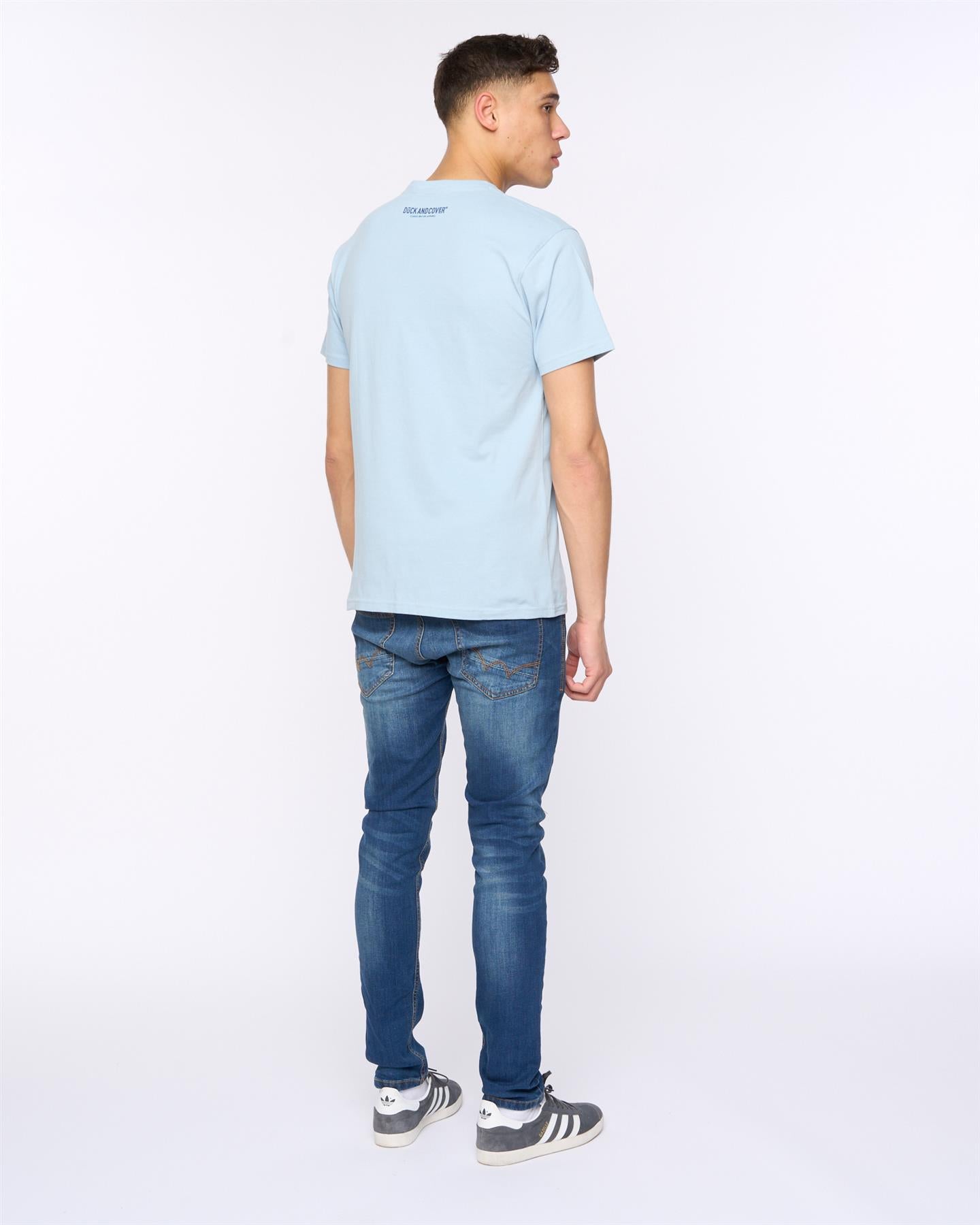 Mens Deecee T-Shirt Sky Blue