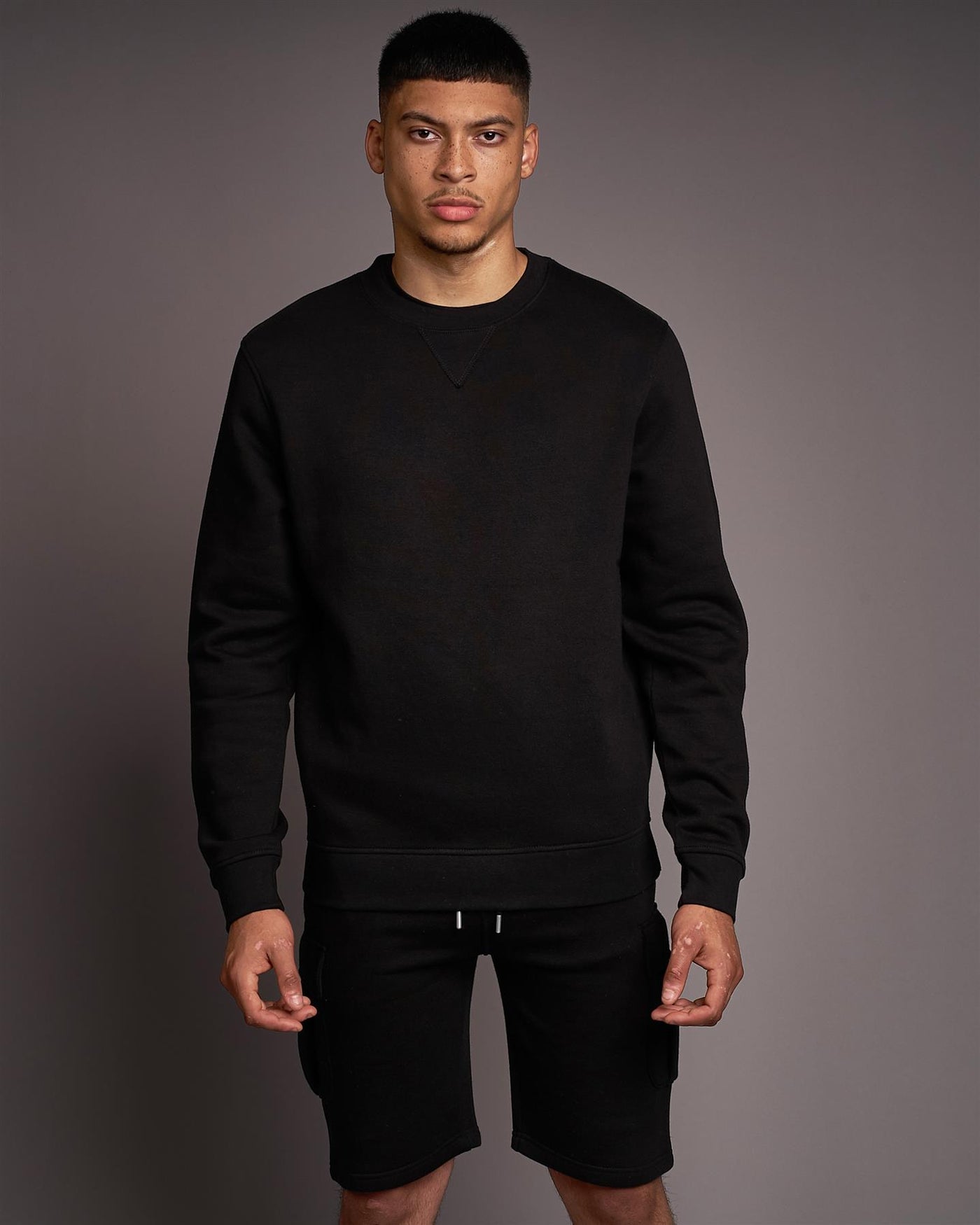 Mens Cranwood Crew Sweat Black