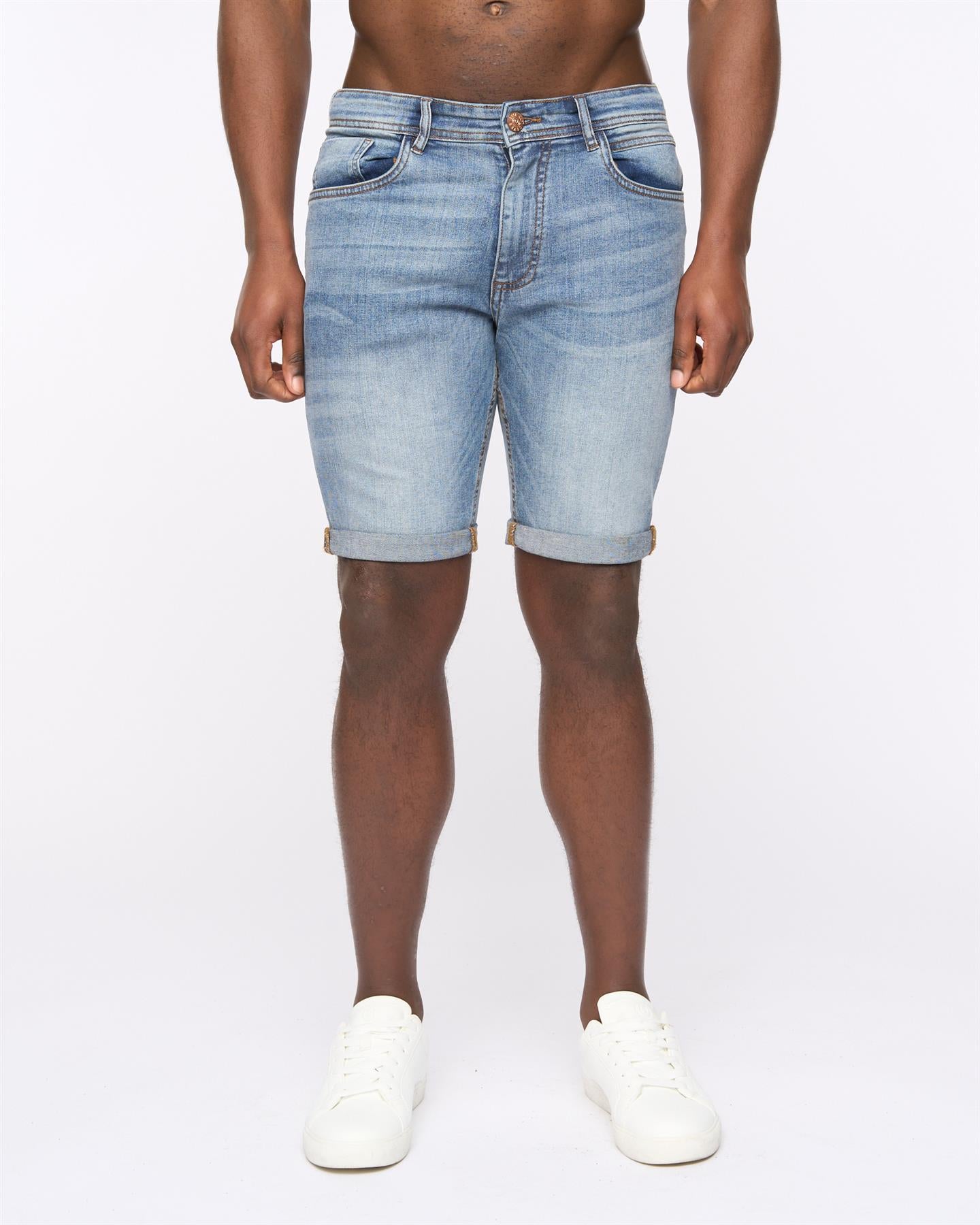 Duck and Cover Mens Zeki Shorts Stone Wash