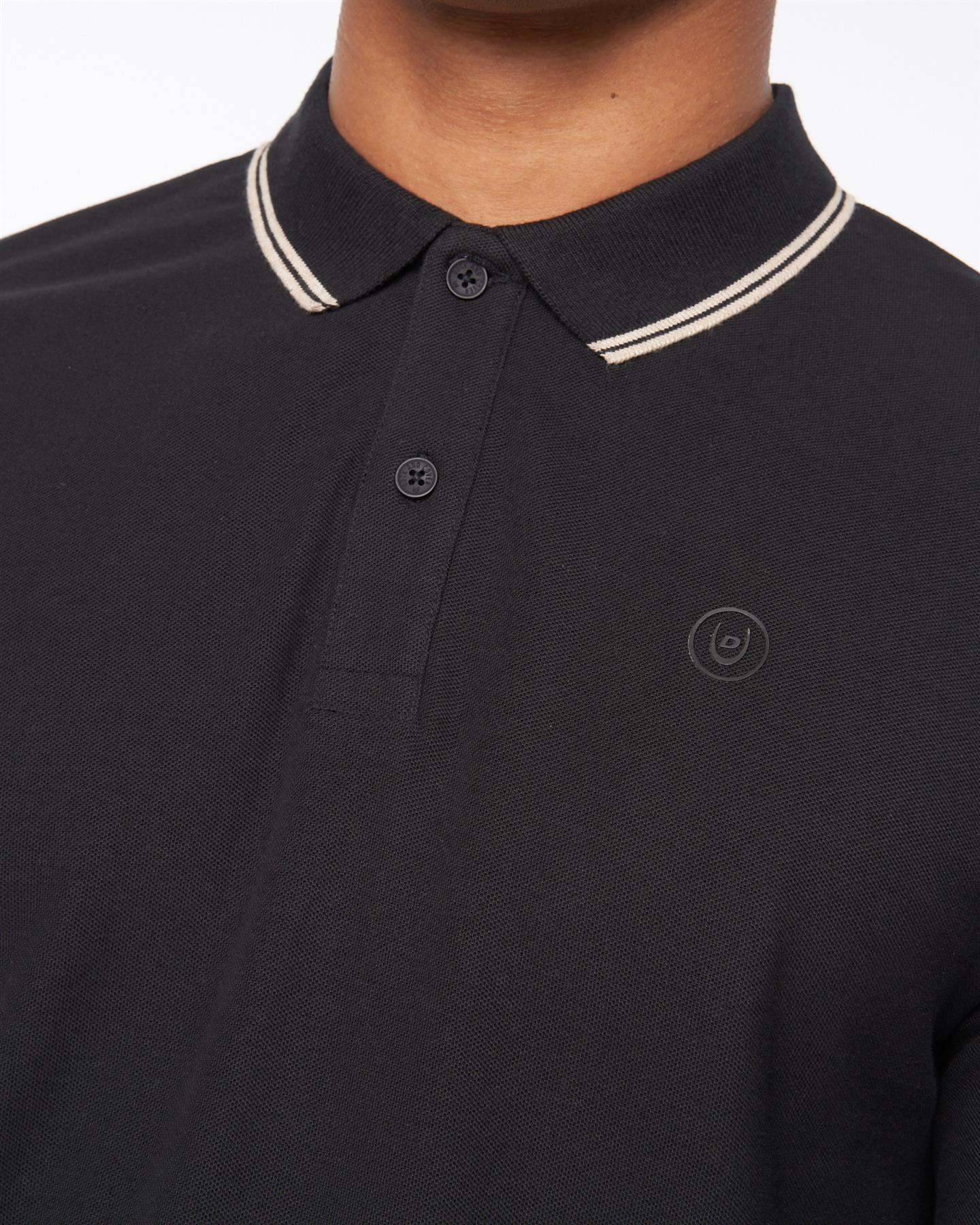 Mens Roxberry Long Sleeve Polo Black