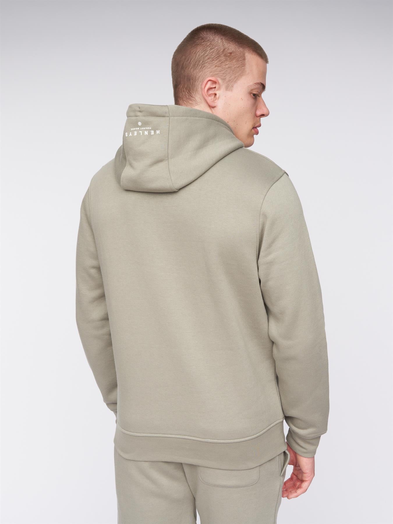 Mens Aitchen Hoodie Dusty Olive