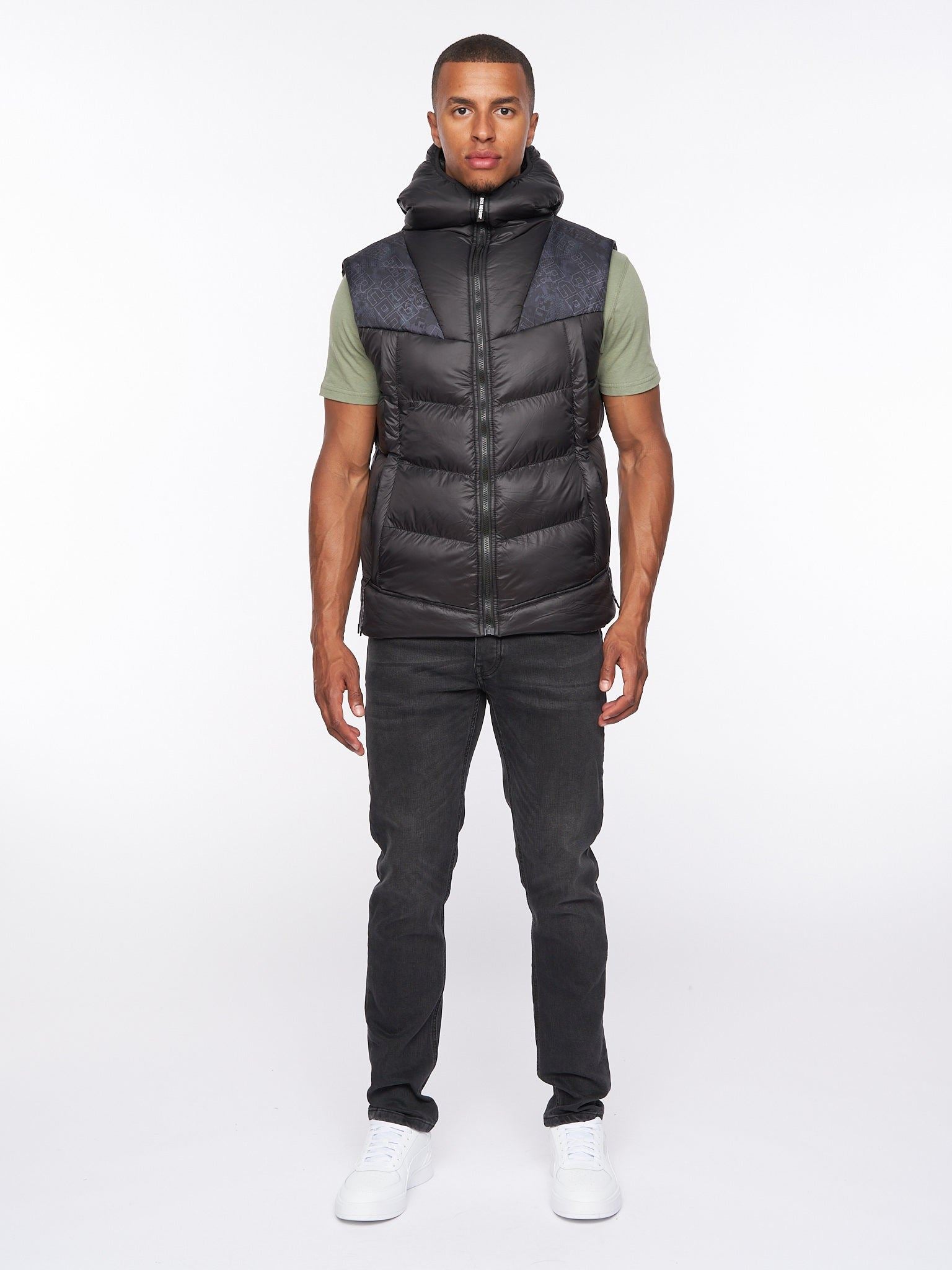 Rierson Hooded Gilet Black