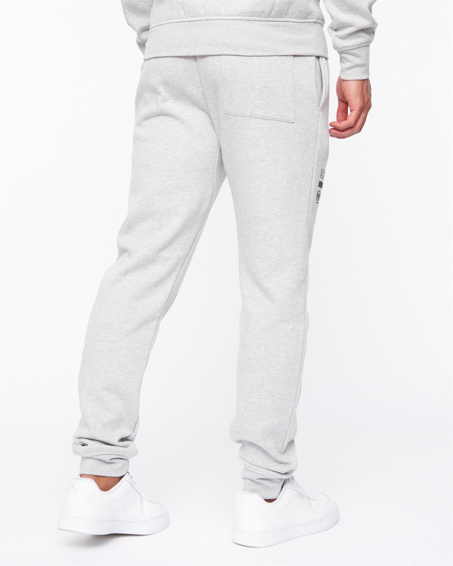 Mens Jennerkins Crew Sweat & Joggers Set Grey Marl