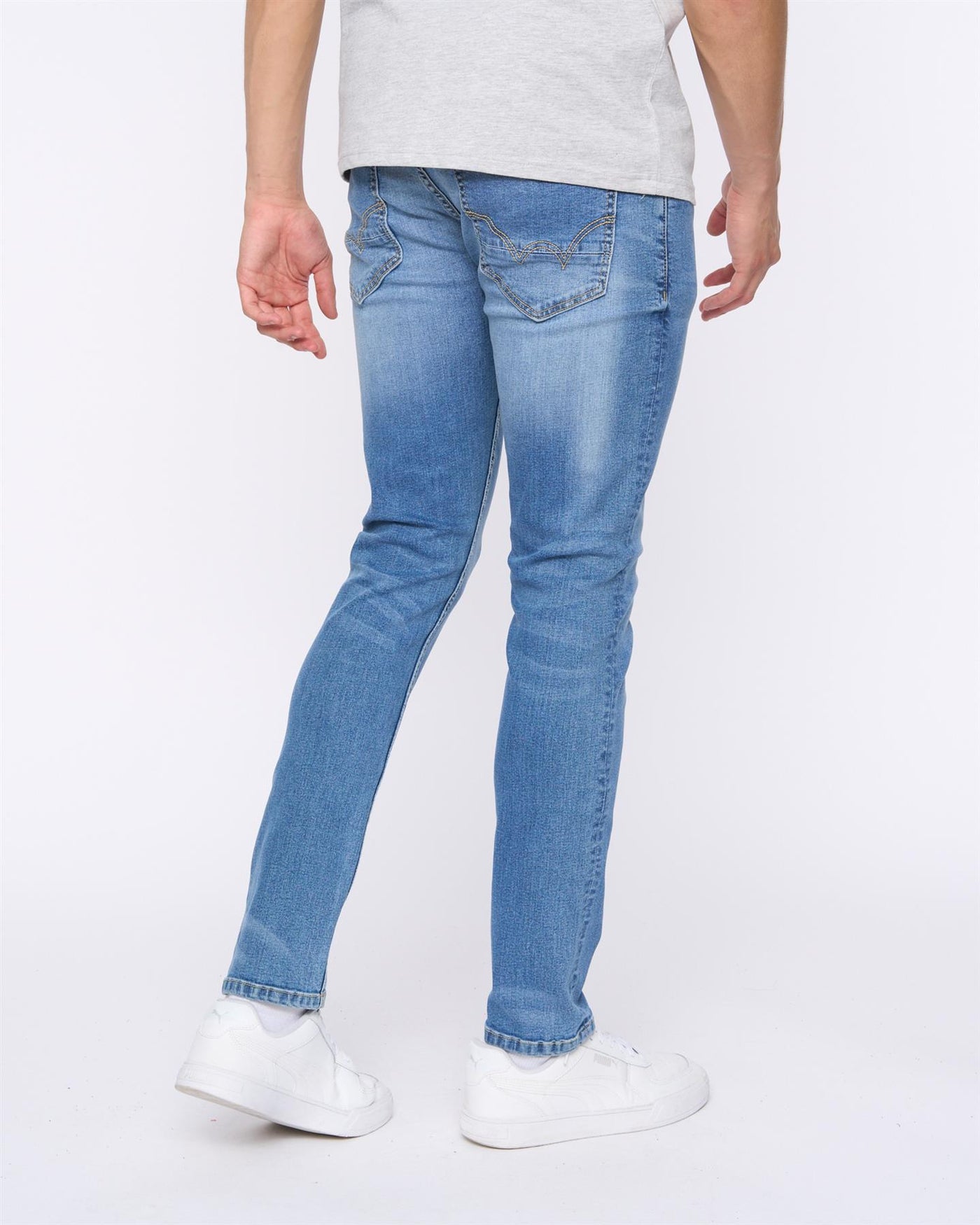 Mens Maylead Slim Fit Jeans Light Wash